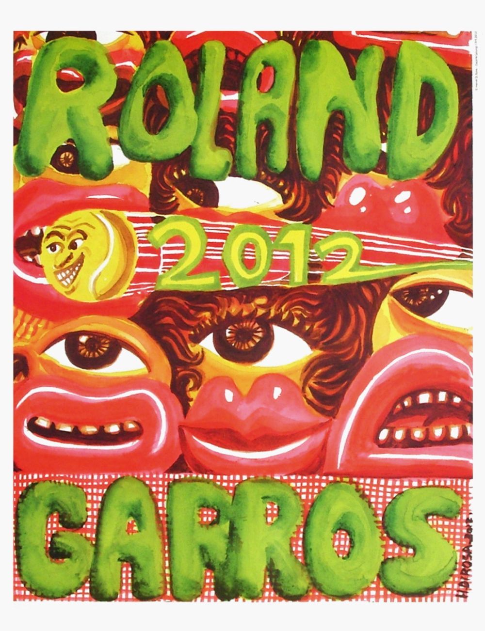 Affiche Roland Garros 2012 - Hervé Di Rosa