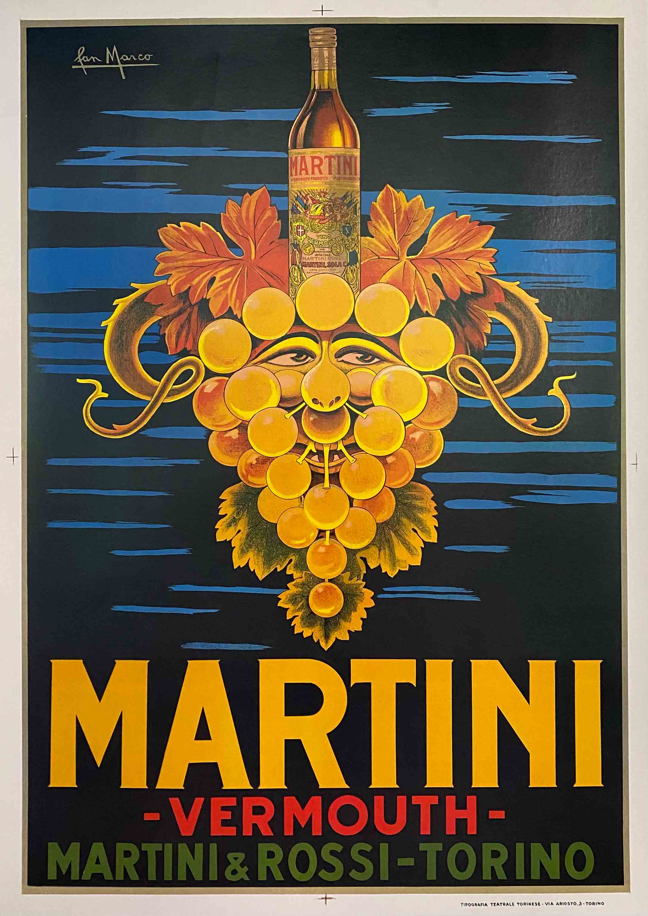 Bec-Kina Apéritif Rugby Poster Vintage Wine Wall Art - 12X16/16X20