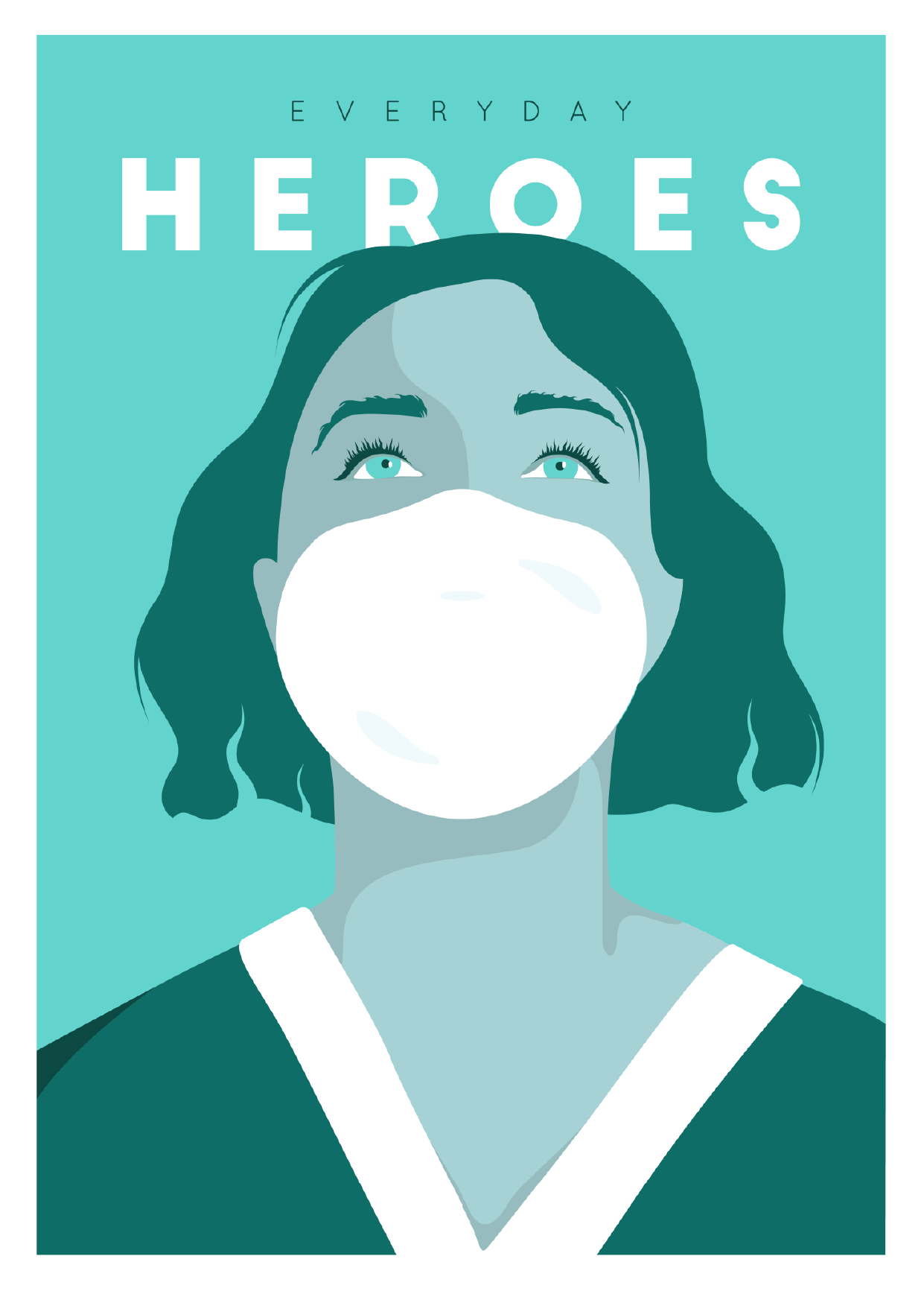 Affiche Originale - EVERYDAY HEROES Marion Ben Lisa, 2019