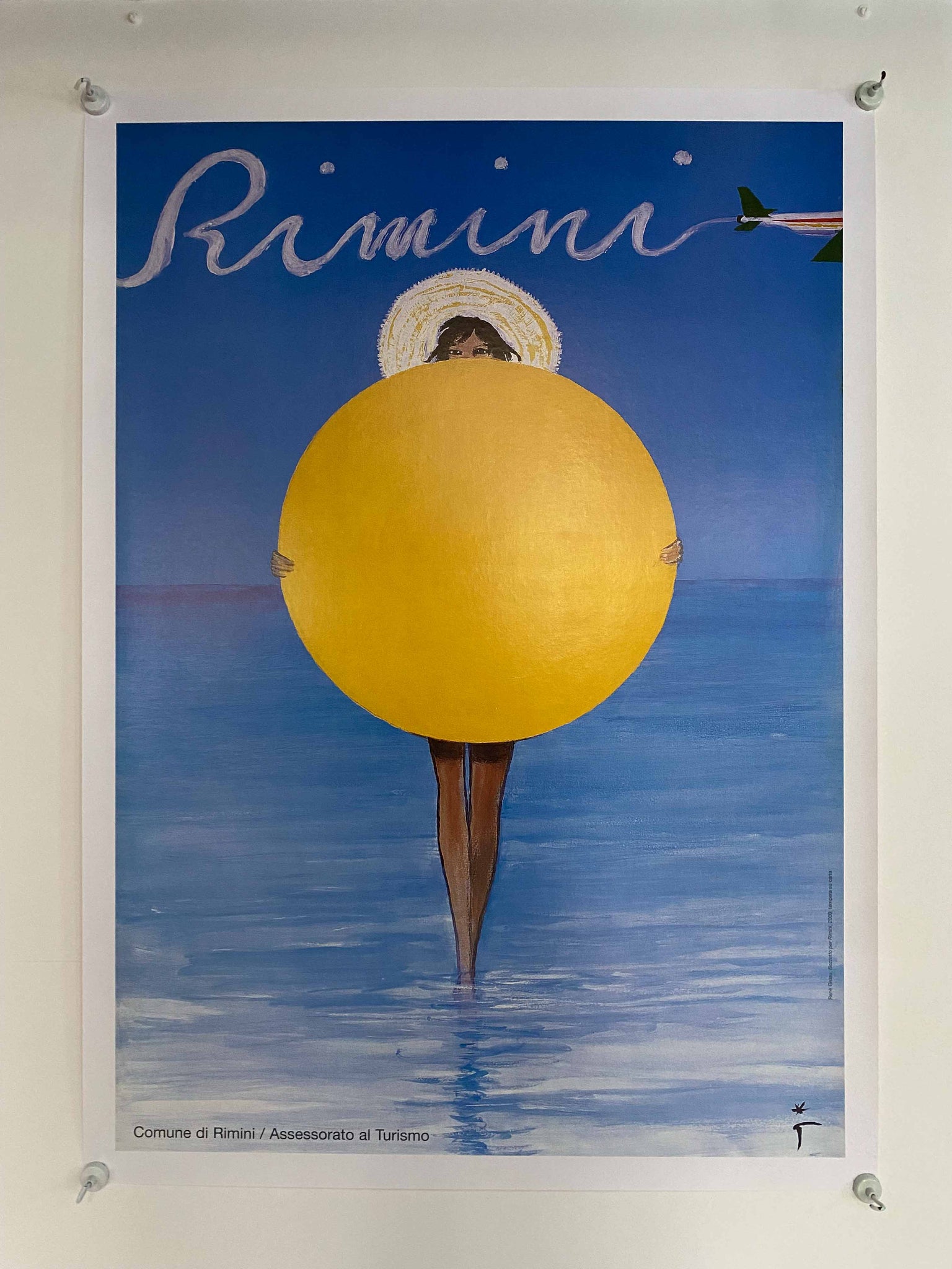 Affiche Original Tourisme Rimini  Par René Gruau, 2000