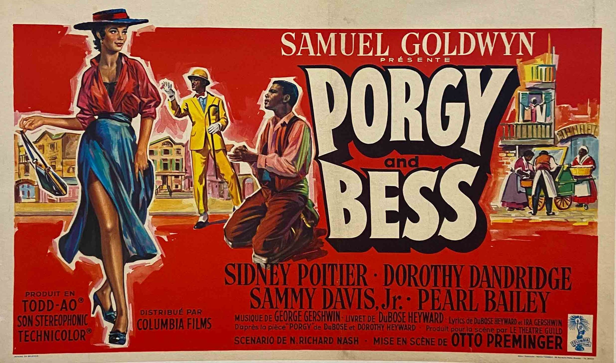 Affiche Ressortie Cinéma Porgy and Bess Film de Otto Preminger, 1959
