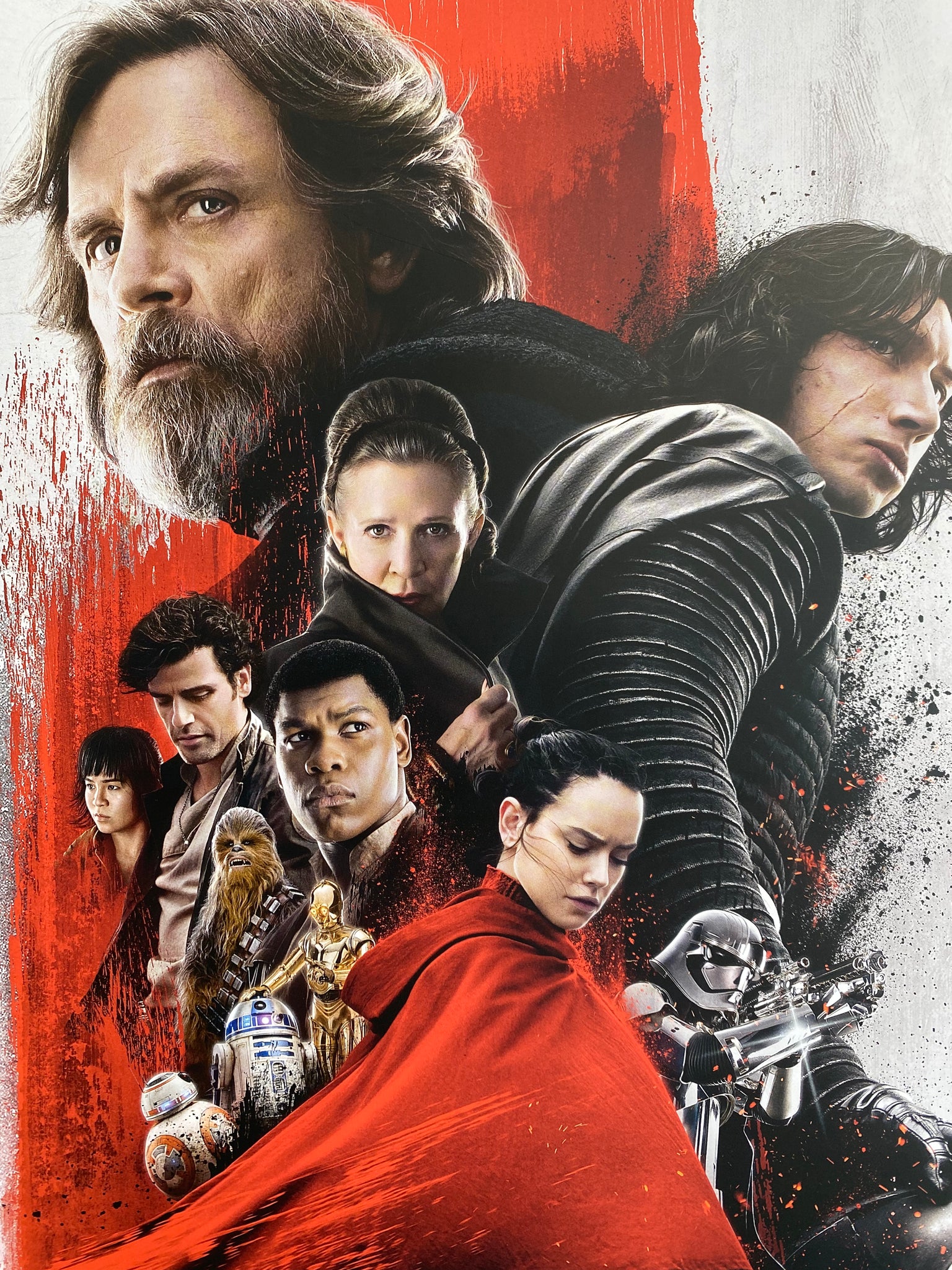 Affiche Cinéma Star Wars Les Derniers Jedi de 2017. 