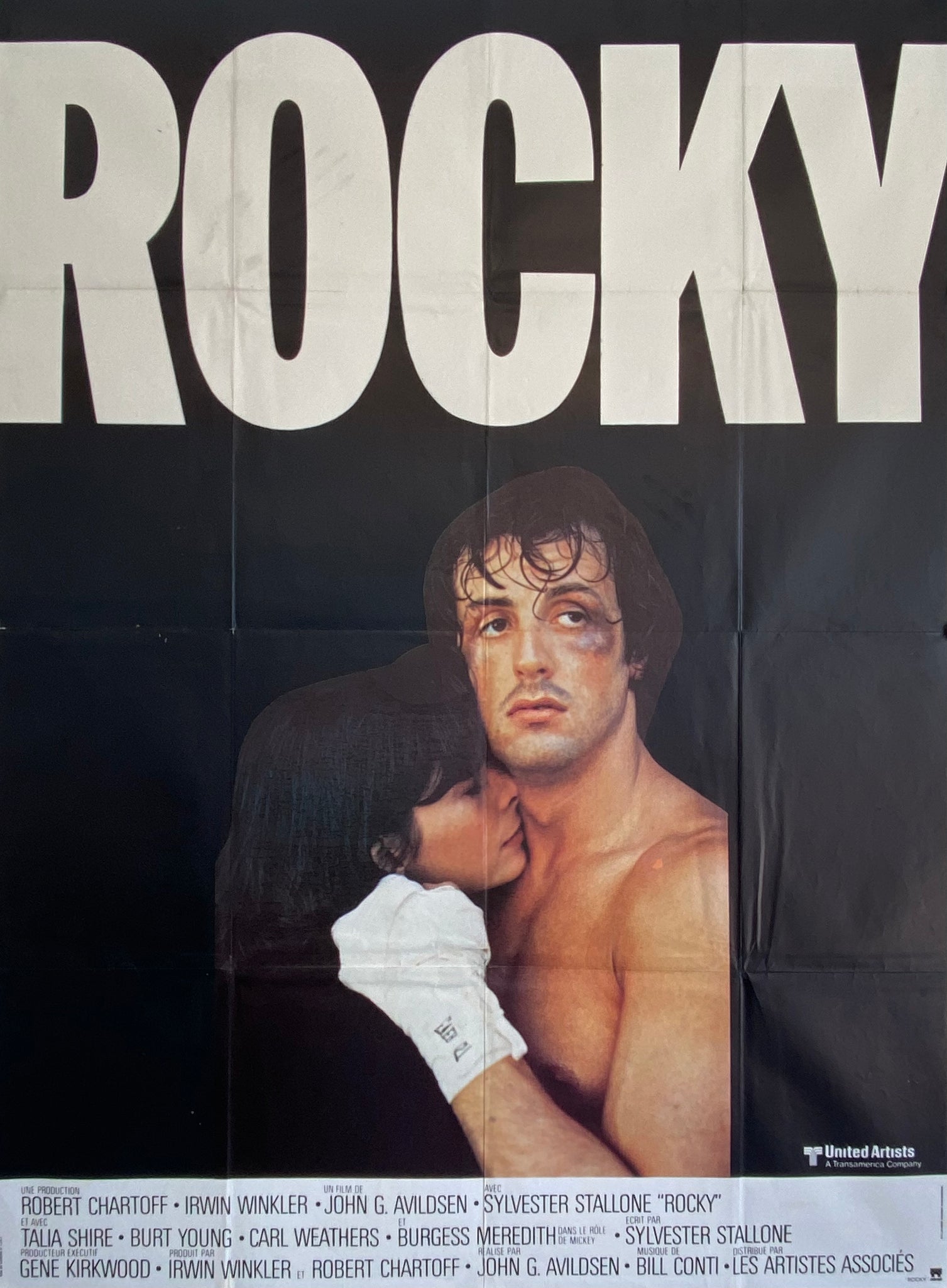 Affiche Cinéma Rocky de 1976.