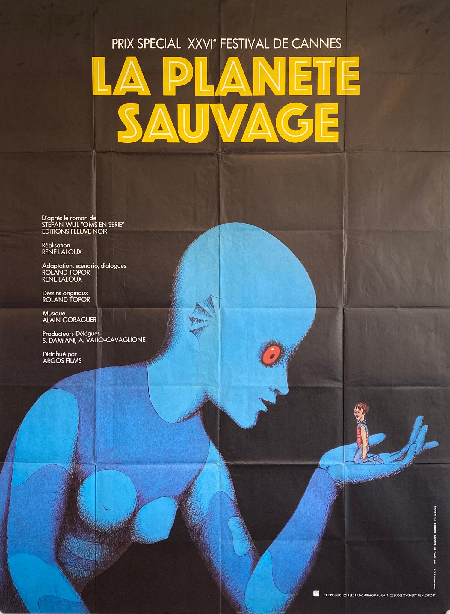 Affiche Cinéma La Planète Sauvage de 1973.