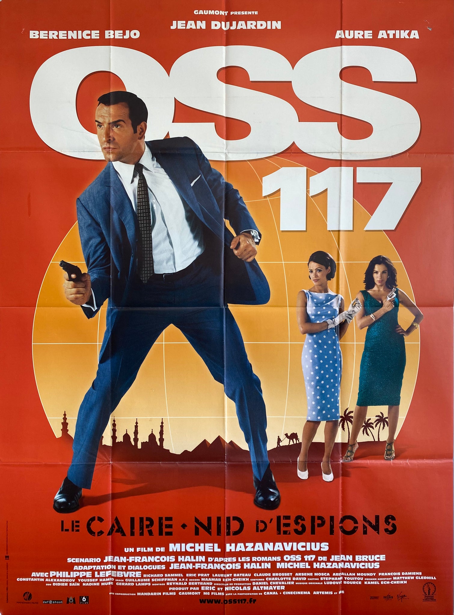 Affiche Cinéma OSS 117 Le Caire, nid d'espions de 2006.