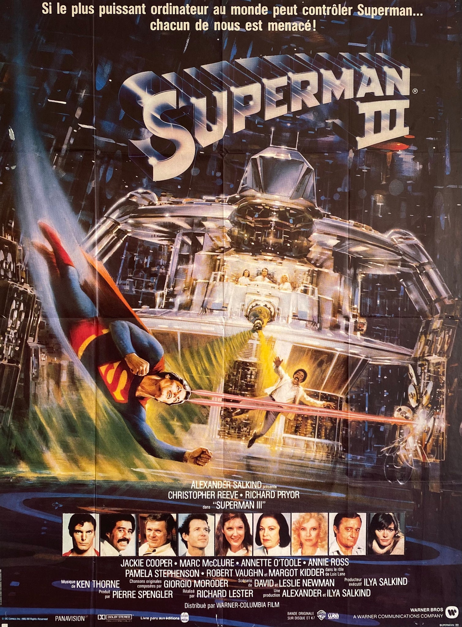 Affiche Cinéma Superman 3 de 1983.