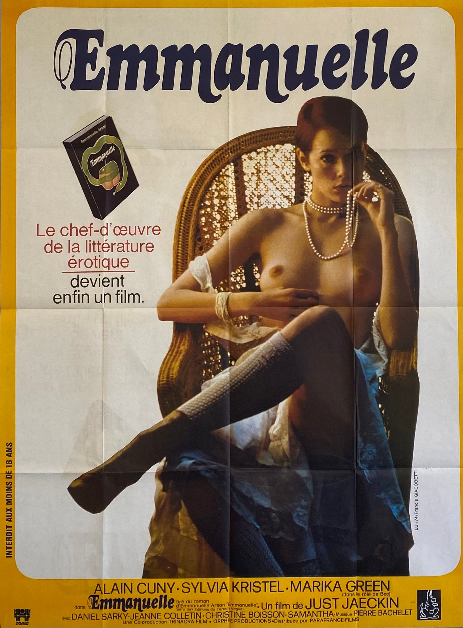 Affiche Cinéma Emmanuelle  de 1974.