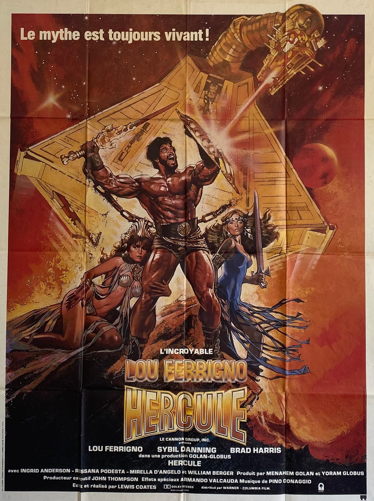 Affiche Cinéma Hercule de 1984.