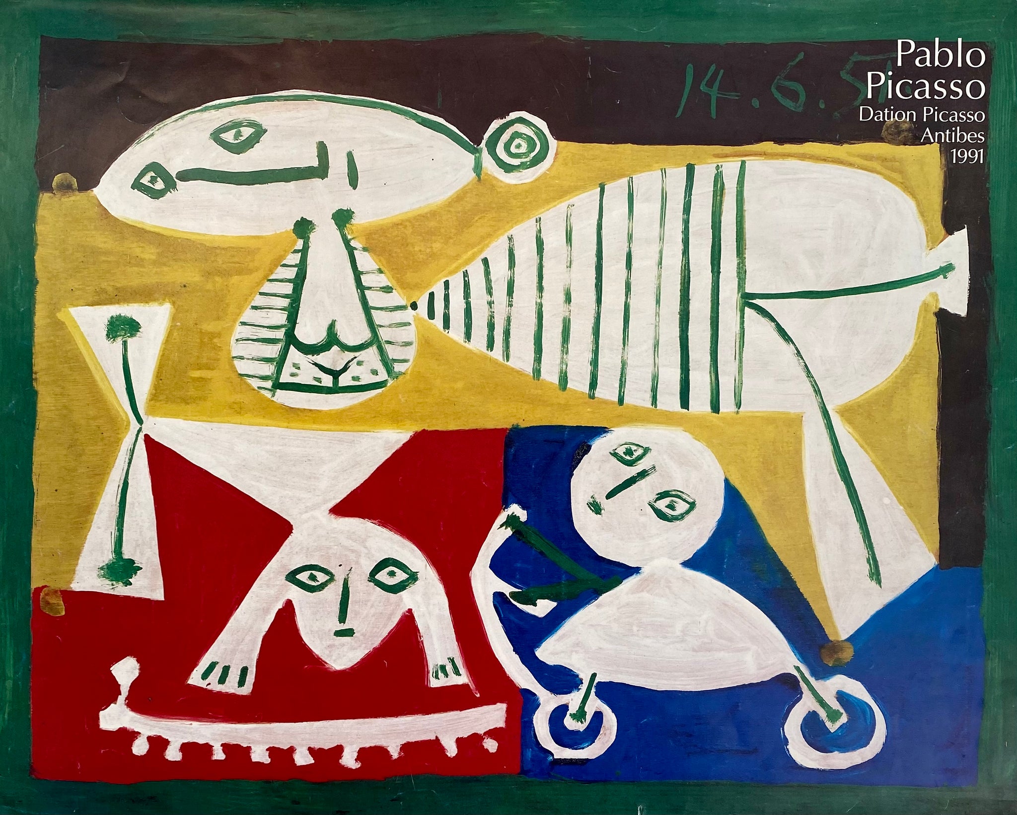Affiche dation Picasso Antibes Par Pablo Picasso, 1991