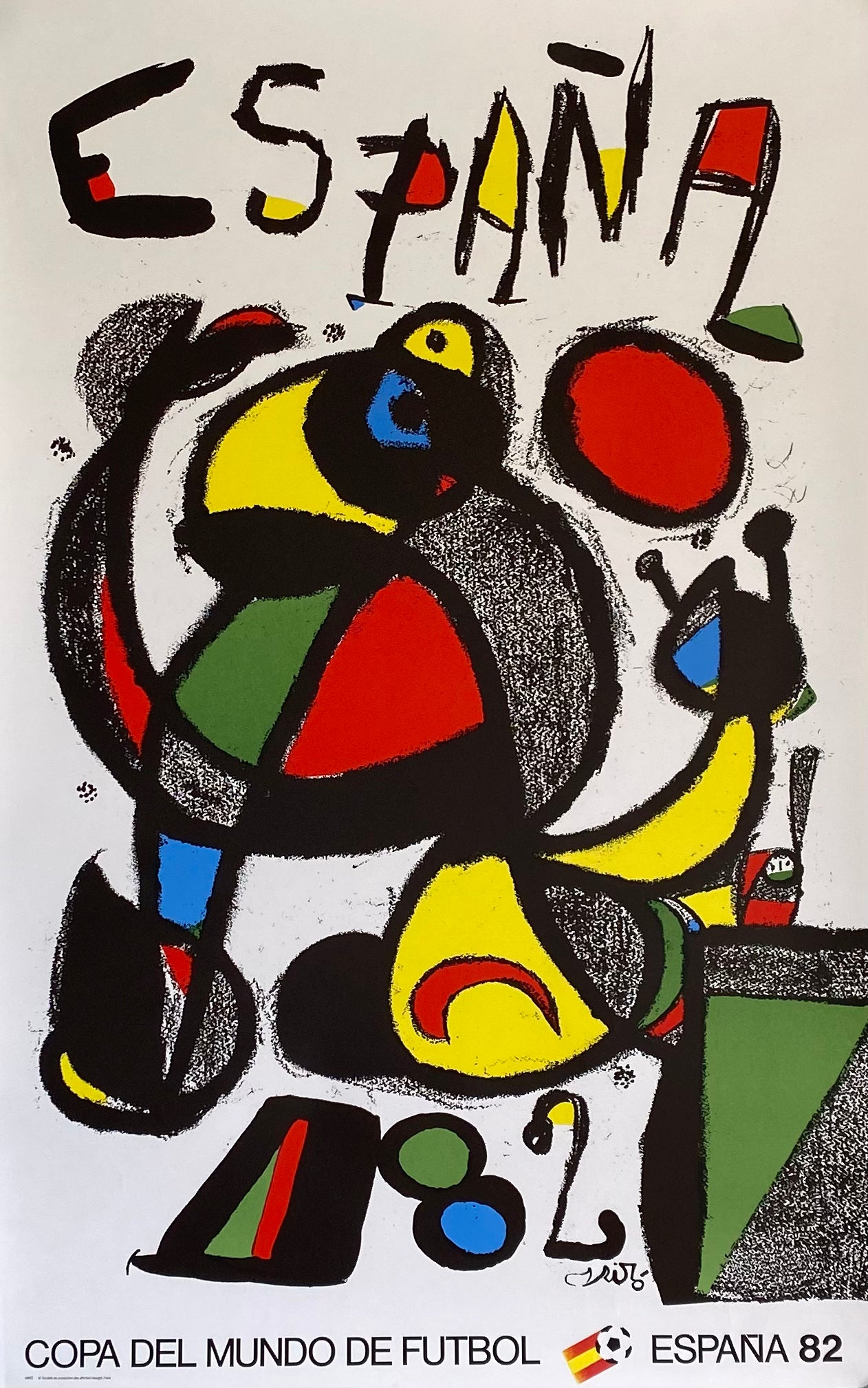 Affiche Collection coupe du monde football Espagne 1982 - Joan Miró