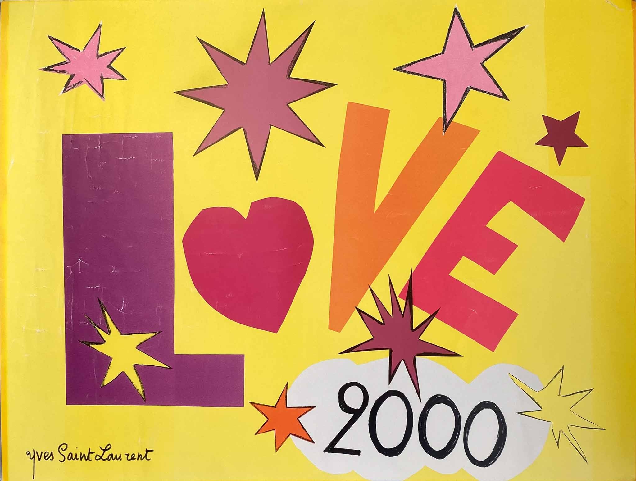 Affiche Love  par Yves Saint Laurent, 2000