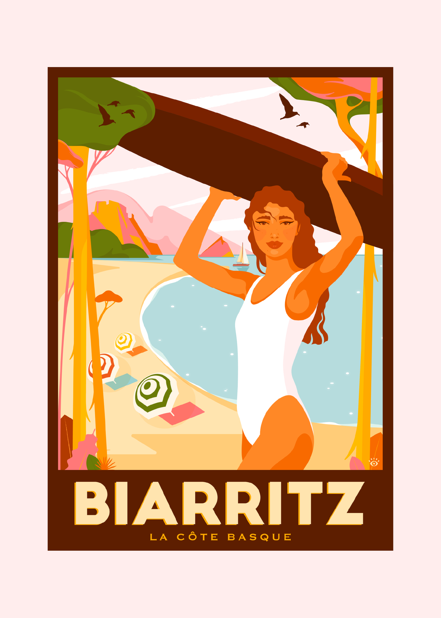 Affiche Biarritz, Marion Ben-Lisa 2023