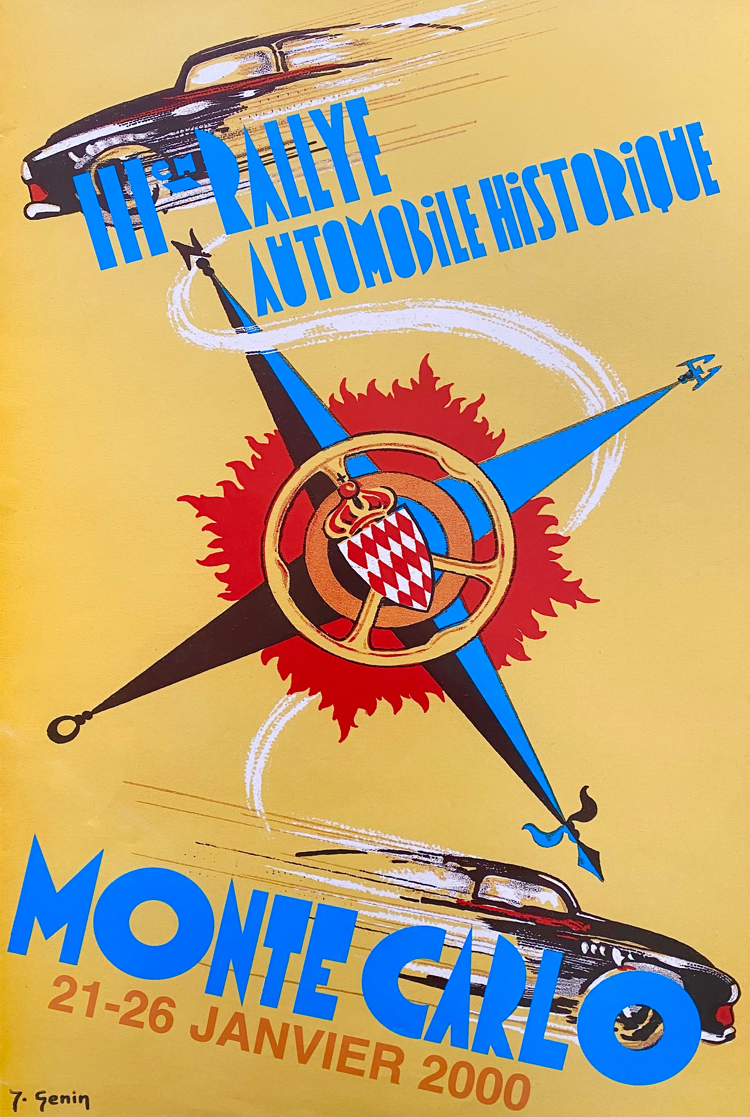 AFFICHE RALLYE MONTE-CARLO Historique départ de Reims 2014 EUR 10,00