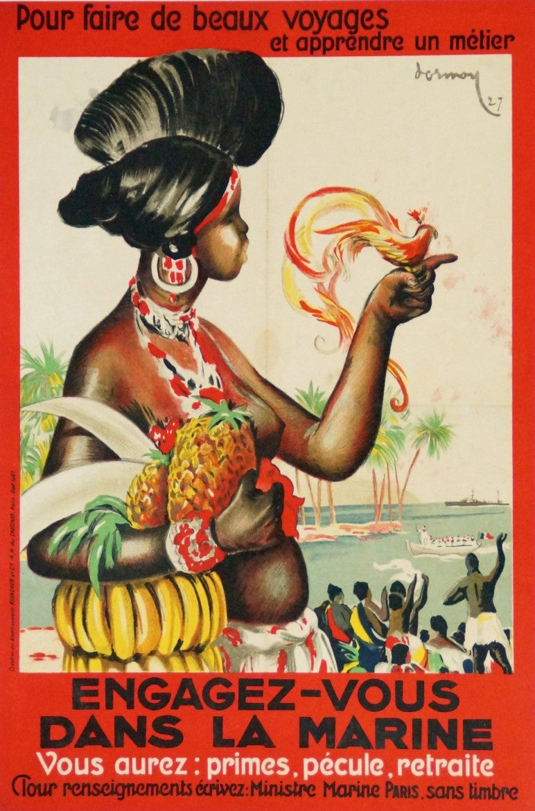 Affiche Ancienne Engagez-vous dans la marine Par Dormoy, 1927