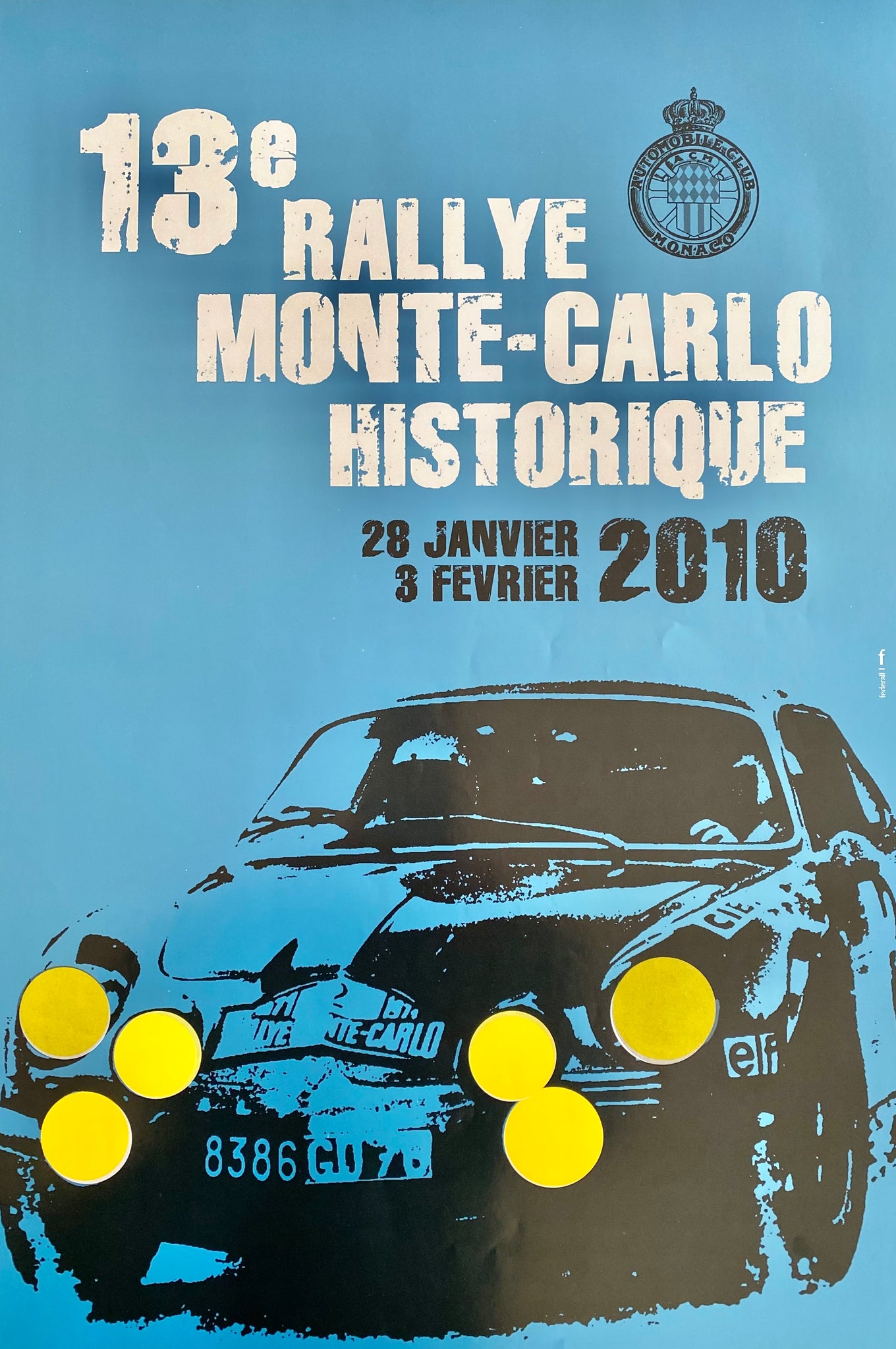 Affiche 13e Rallye Historique Monte Carlo 2010