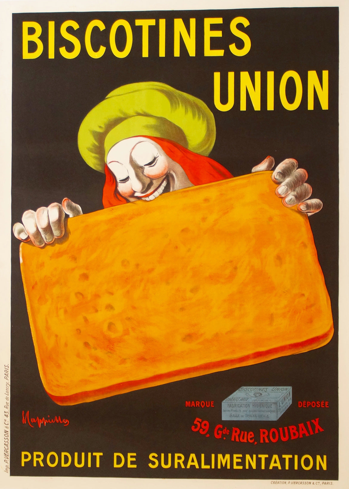Affiche Biscotunes Union, Par Leonetto Cappiello 1906