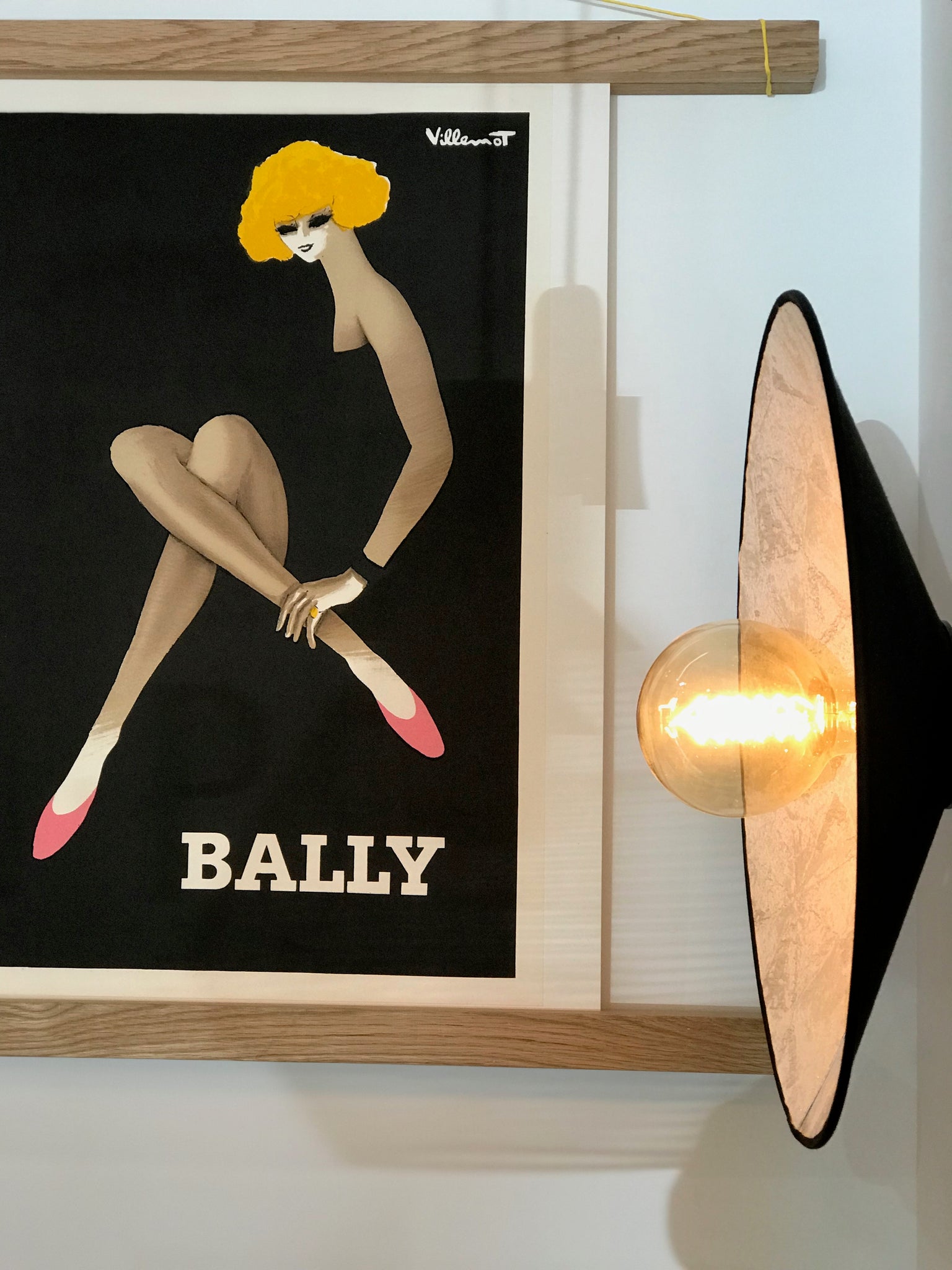 Affiche Originale Bally Blonde - Chaussures - Bernard Villemot 1978