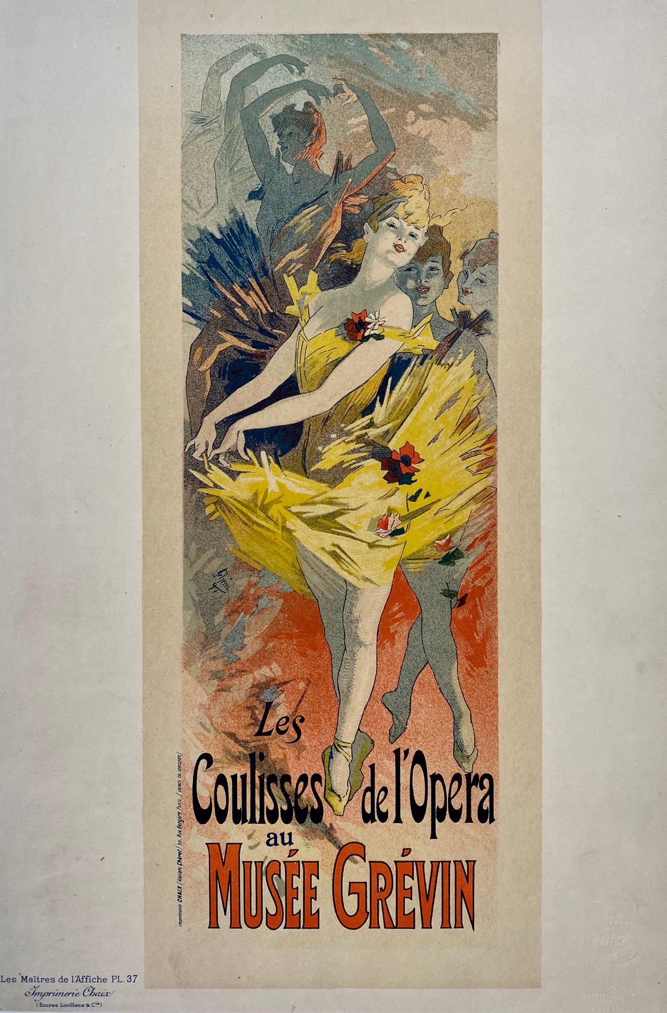 Les coulisses de l'opéra au musée Grévin - Par Jules Chéret, 1896