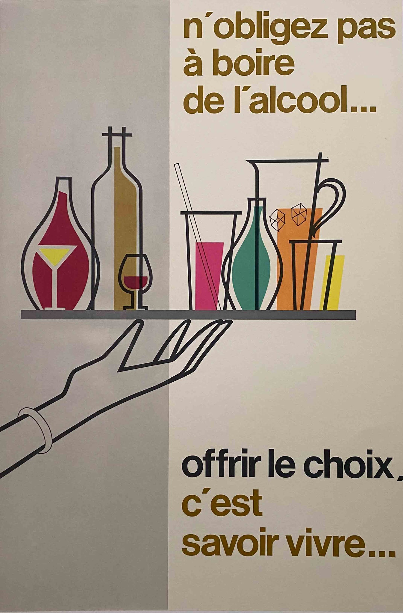 Affiche Originale Offrir le Choix, C'est Savoir Vivre... 1960