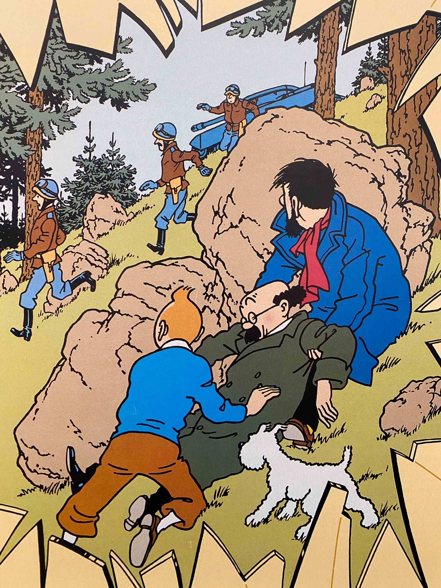 Affiche Tintin L'affaire Tournesol - Hergé 1956