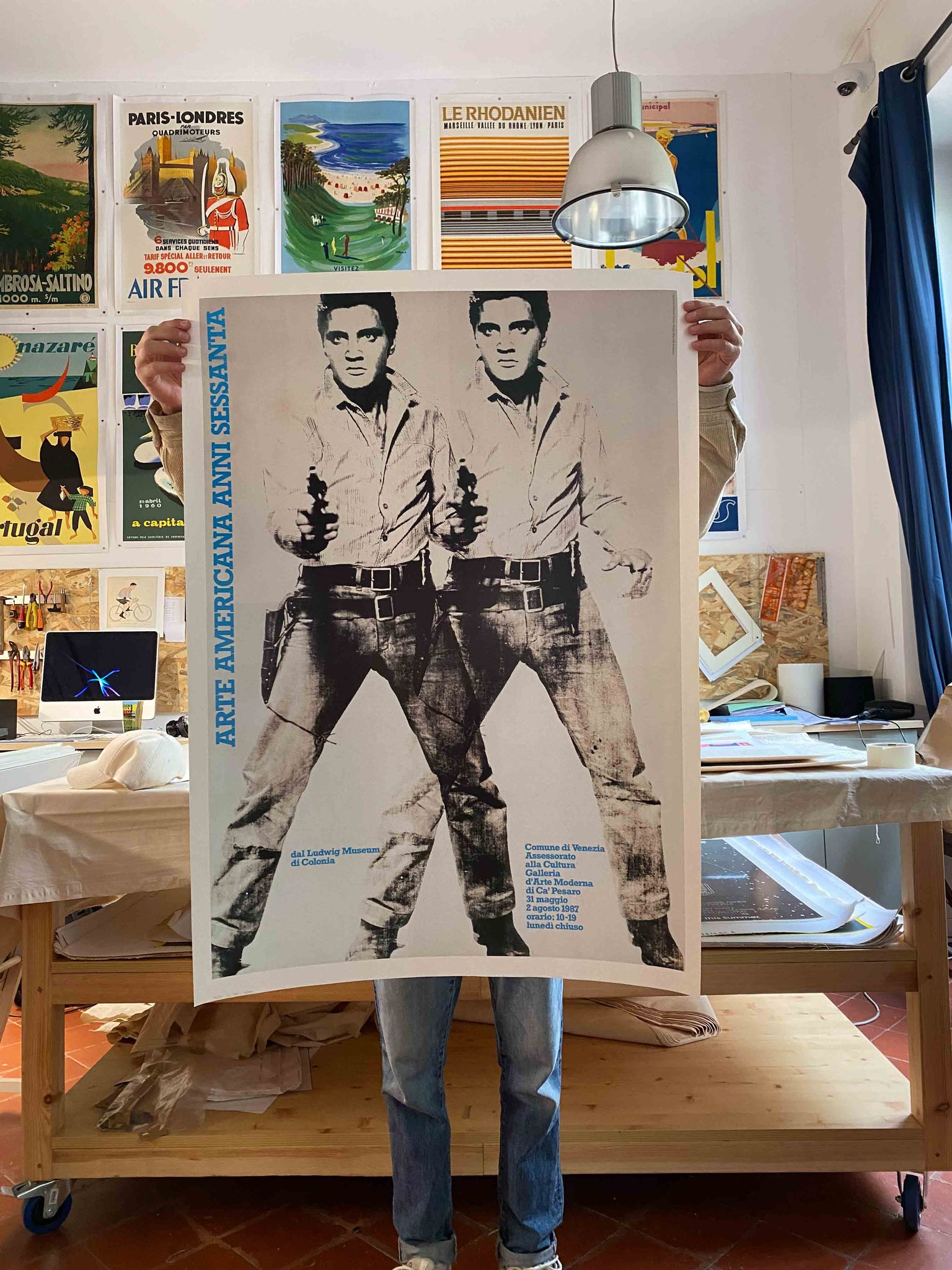 Affiche Orignal Elvis Double - Andy Warhol 1963