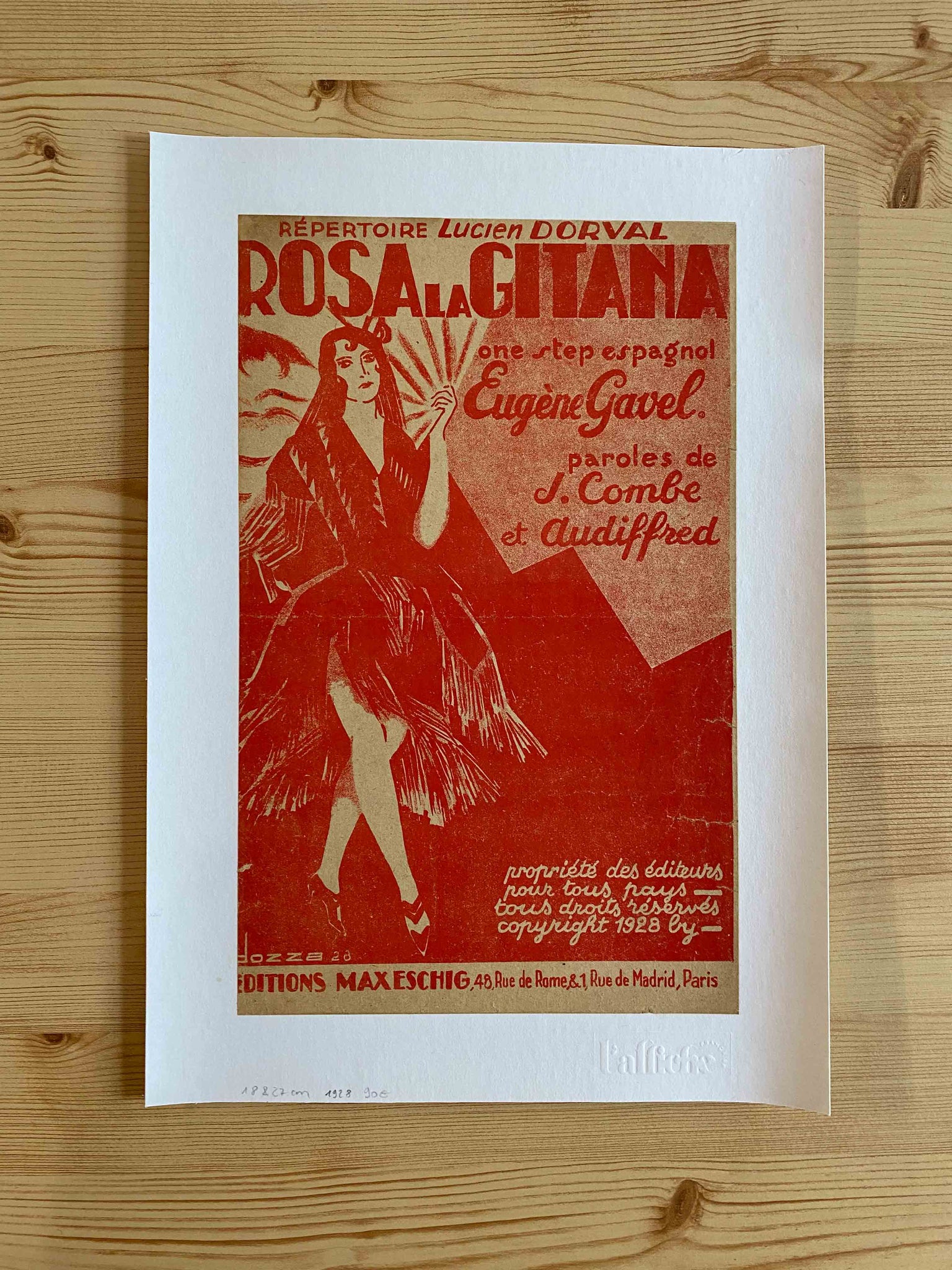 Affiche Ancienne Rosa la Gitana - Dozza 1928