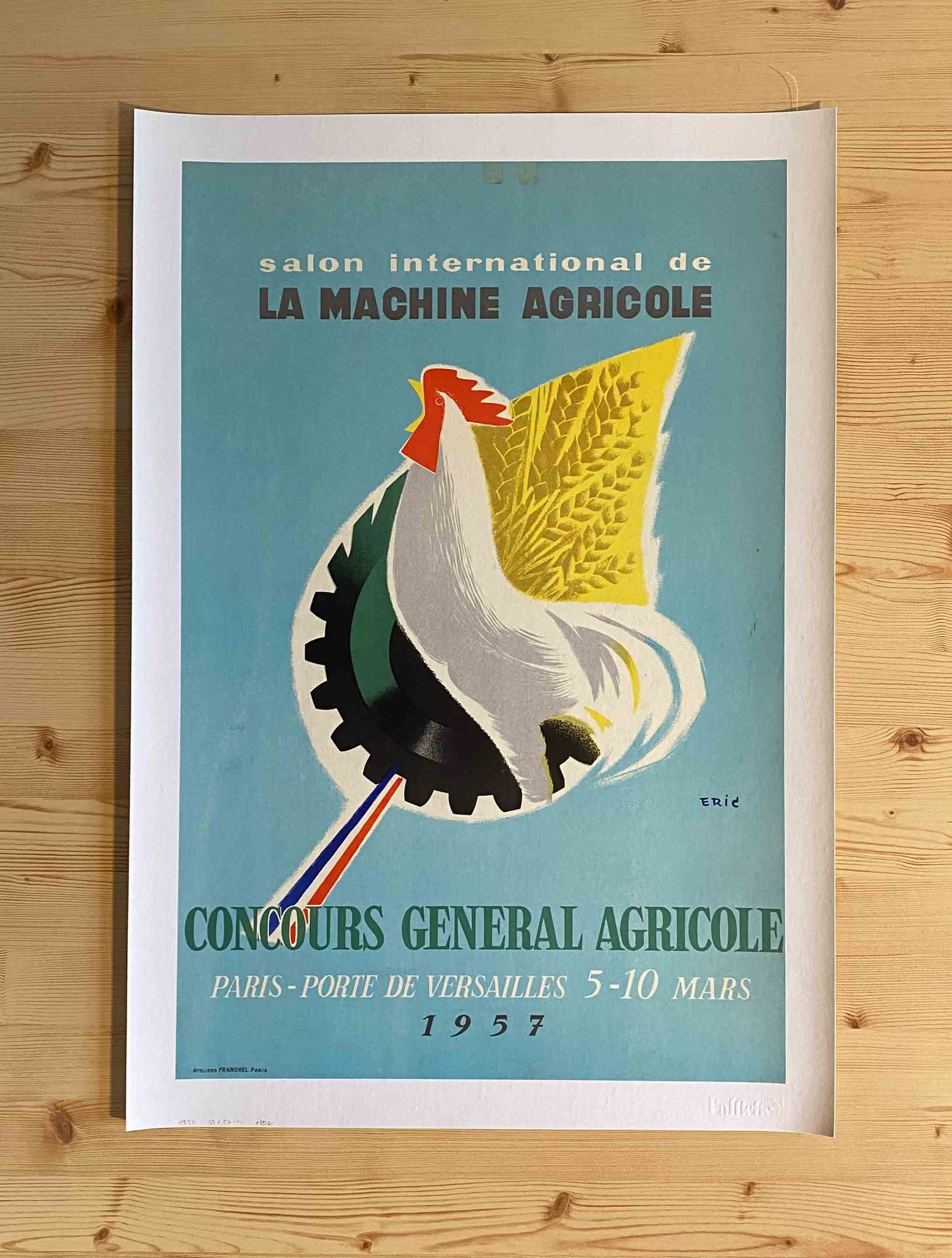 Affiche Originale Concours Général Agricole - Eric 1957