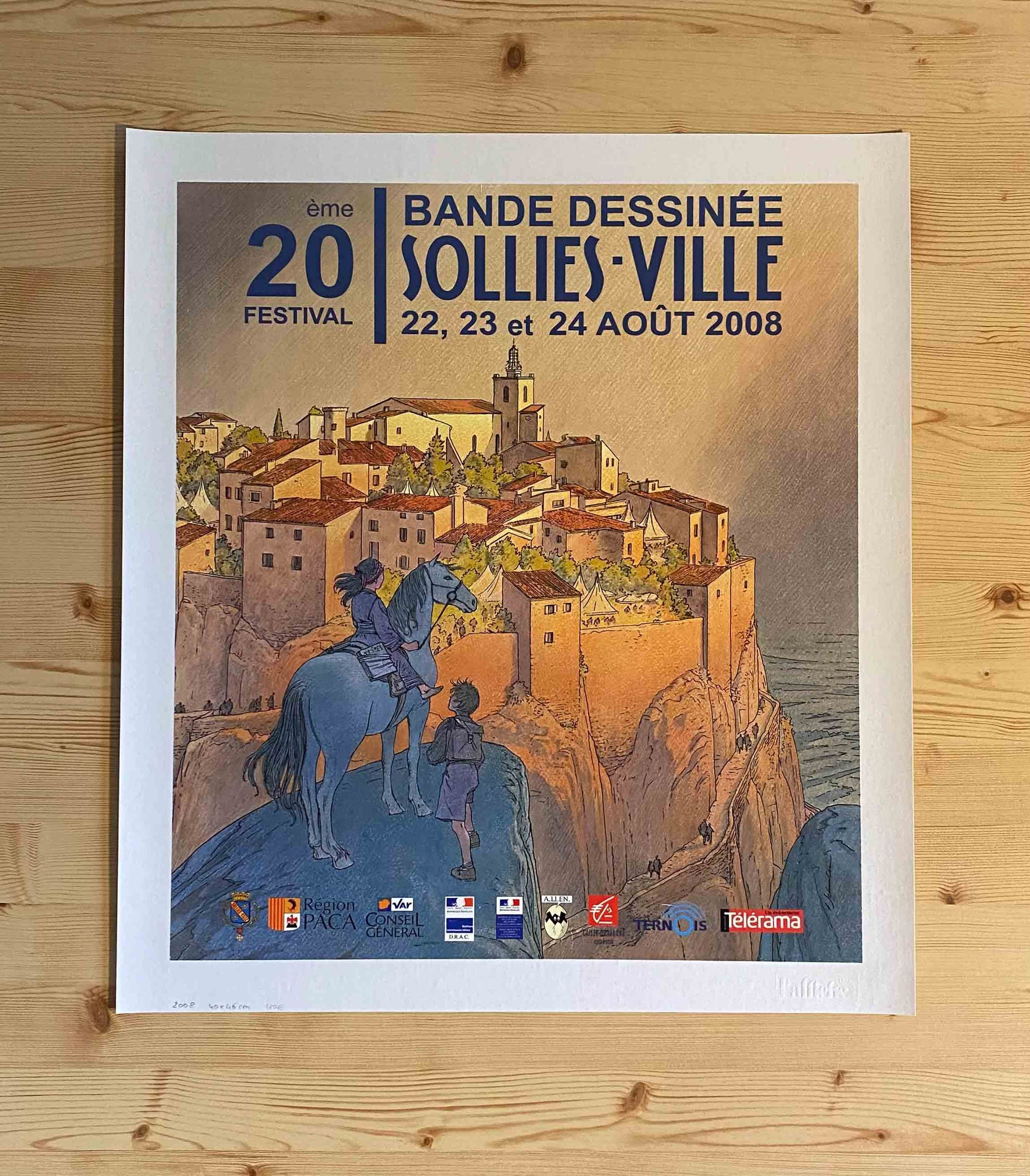 affiche 20ème festival de Bande Dessinée de Sollies - Ville 2008