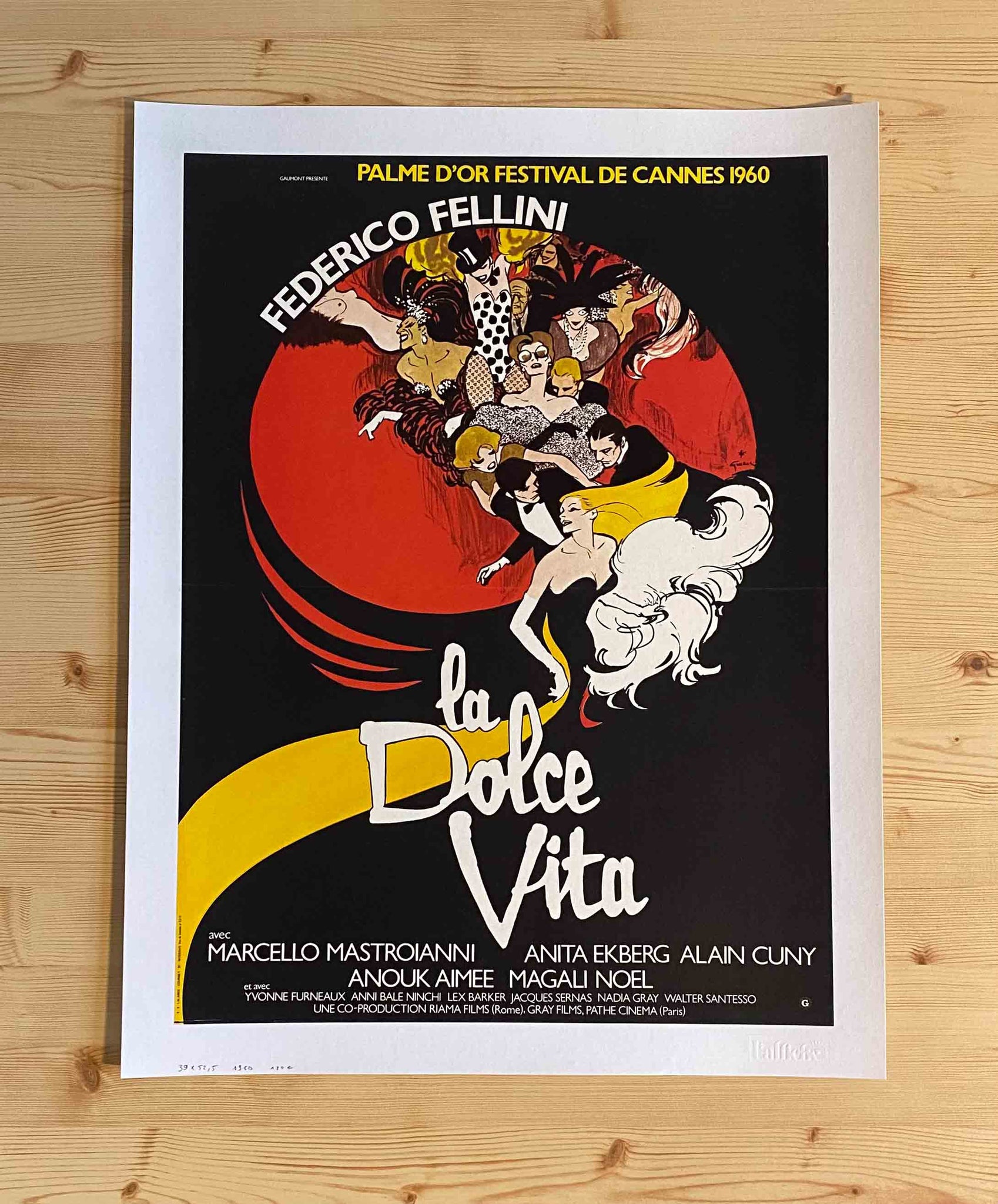 Affiche cinema originale la Dolce Vita 1960