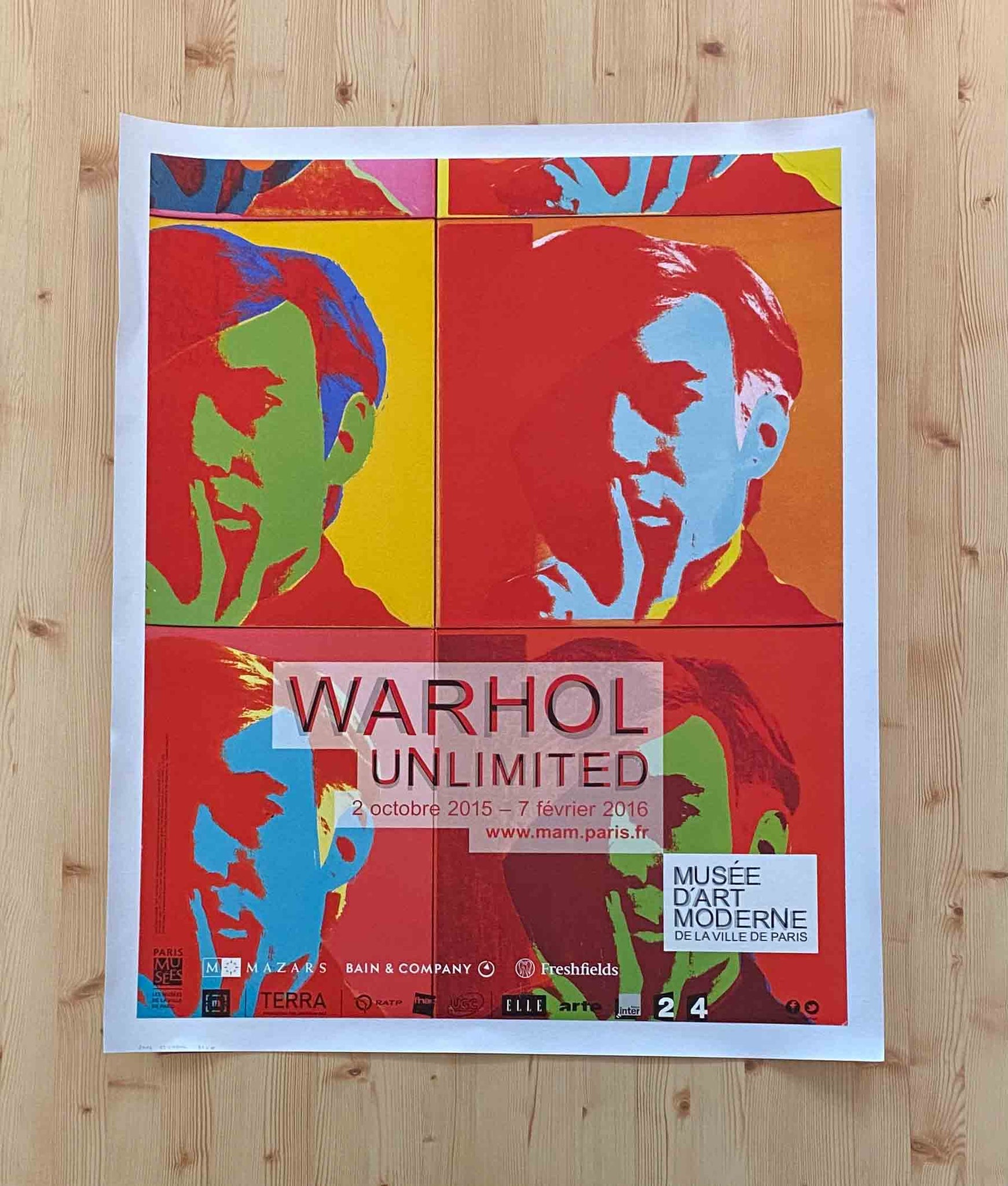 Affiche Orignal Warhol Unlimited - Andy Warhol 2015