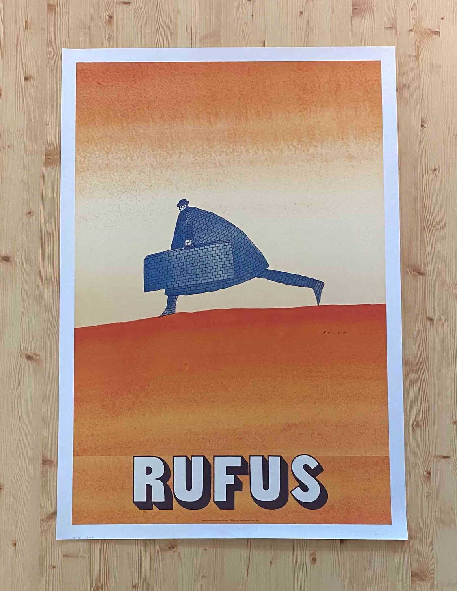 Affiche Ancienne Rufus par Folon