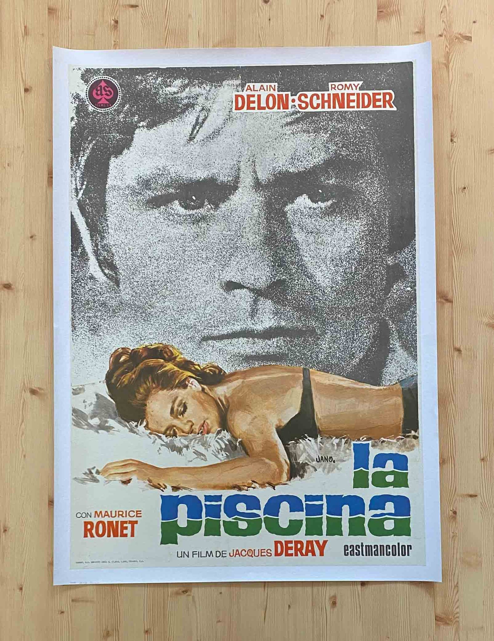 Affiche Ancienne Cinéma - la Piscine - Jano 1969