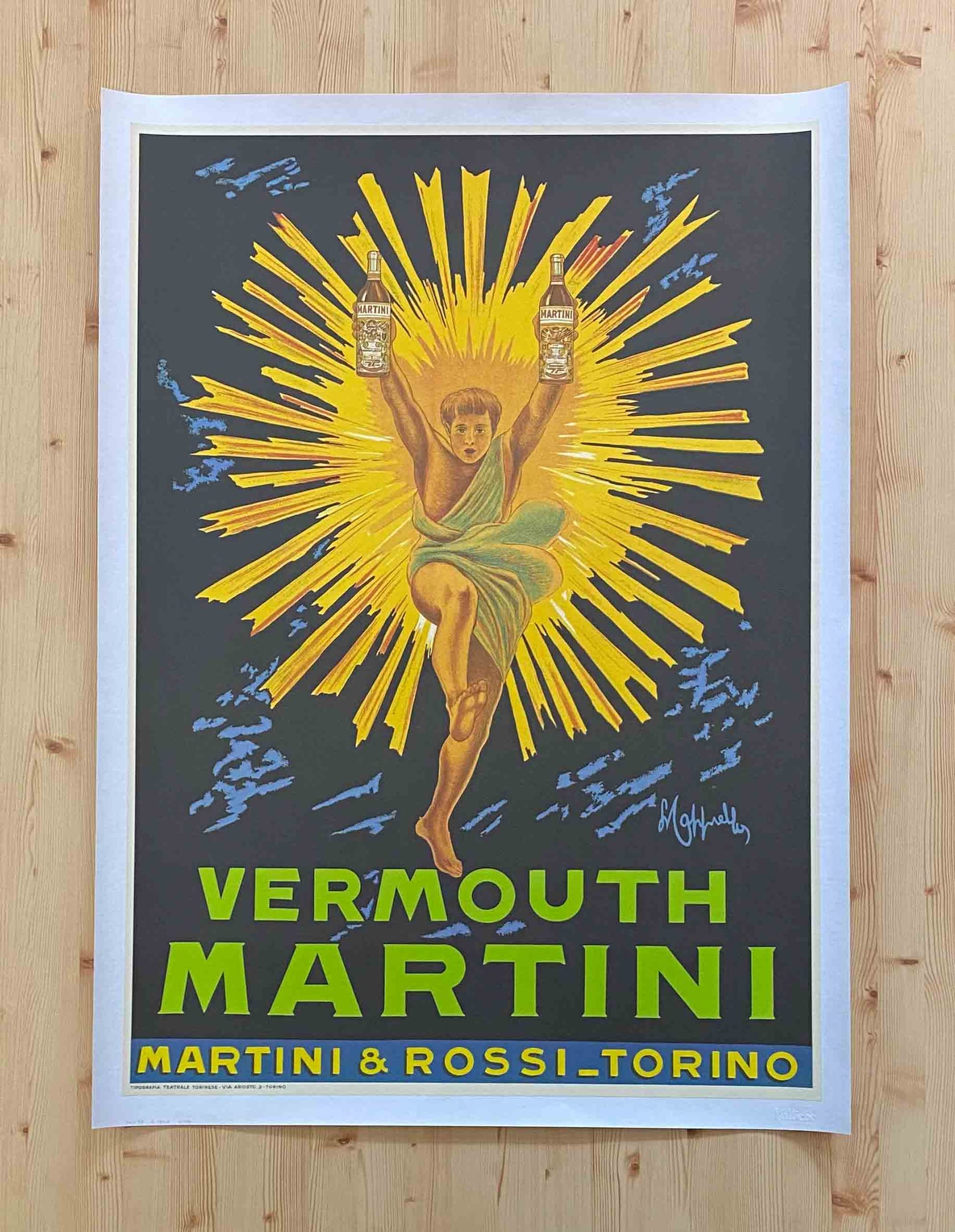 Affiche Originale Vermouth Martini - Leonetto Cappiello 1956