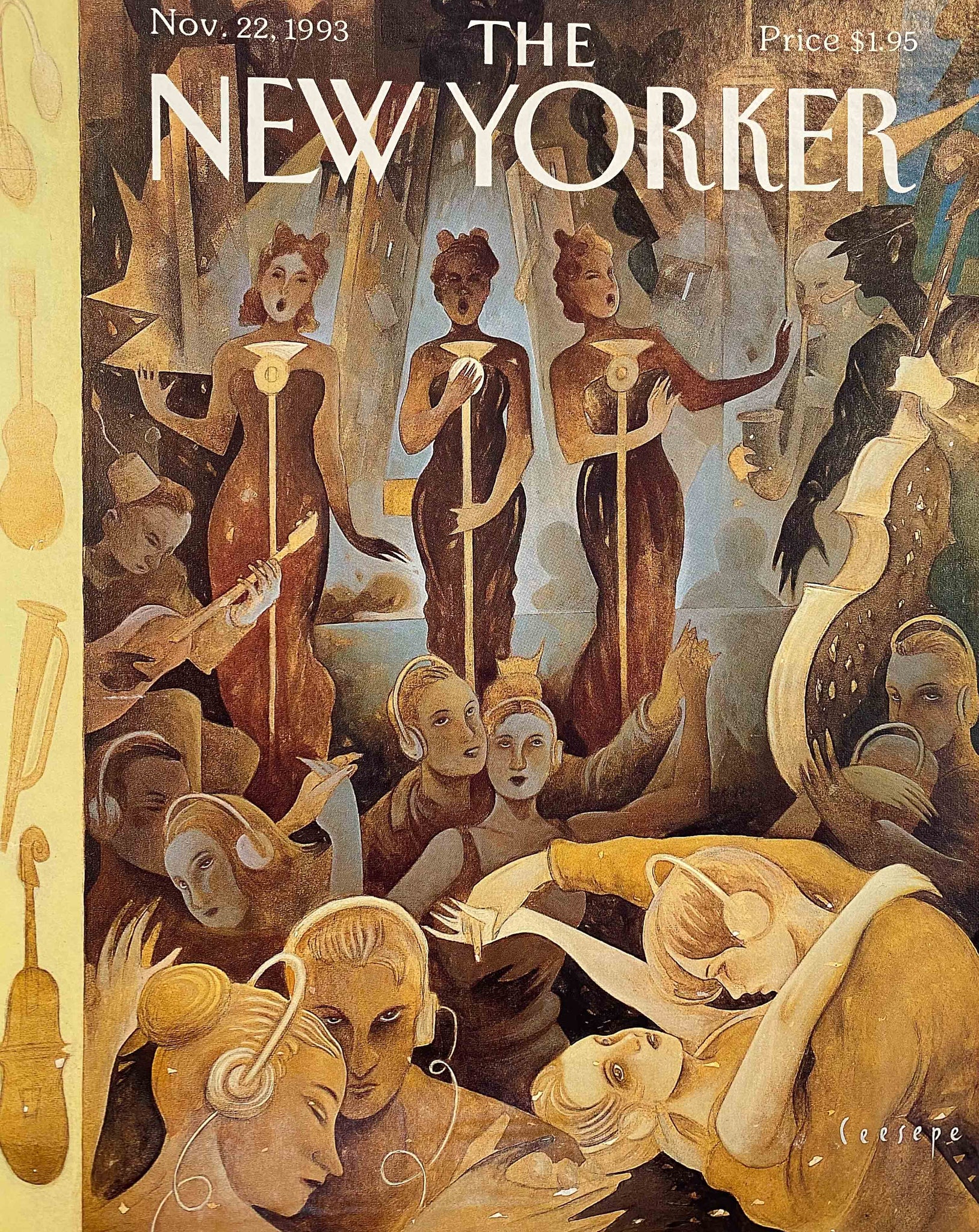 Couverture  The New Yorker 22 Novembre 1993 - Ceesepe (Carlos Sánchez Pérez)