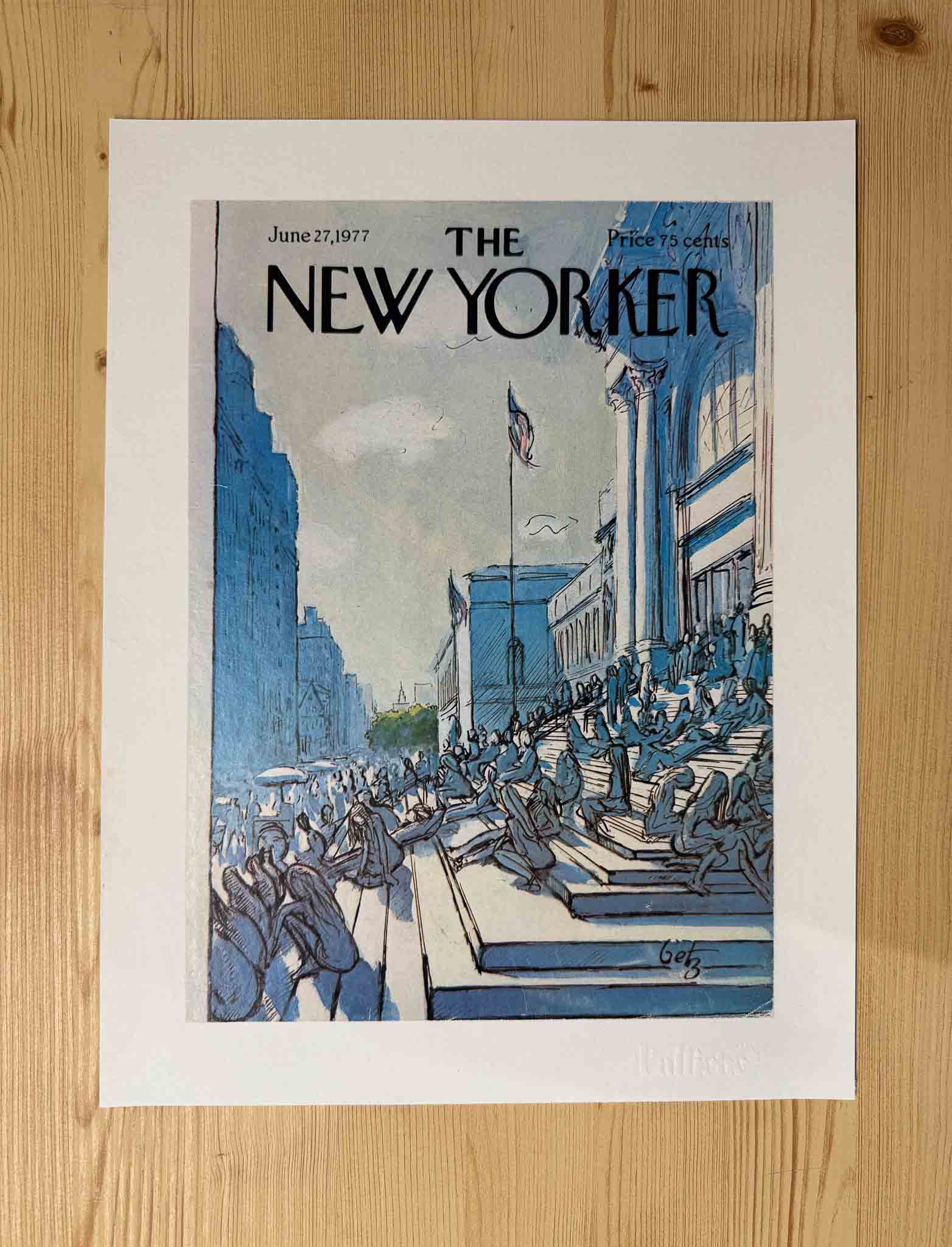 Couverture The New Yorker - 27 Juin 1977 par Arthur Getz