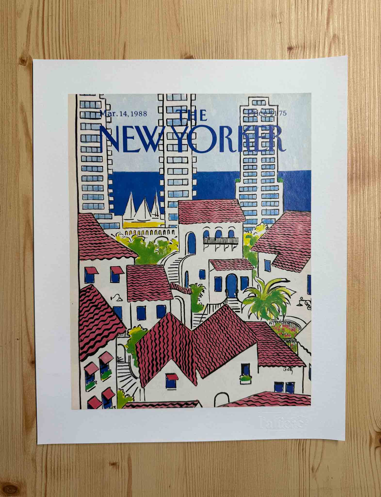 Couverture The New Yorker - 14 Mars 1988 par Arthur Getz