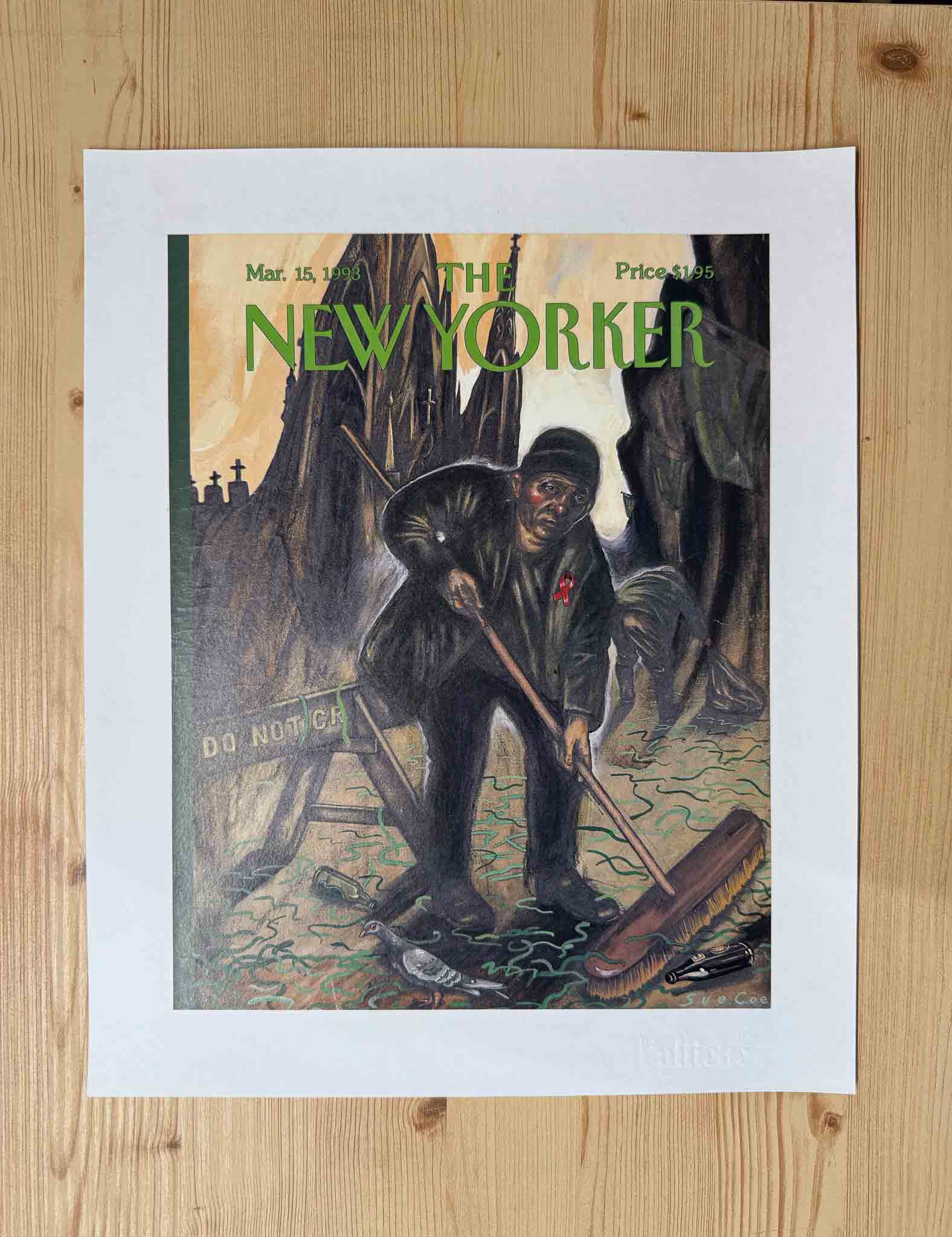 Couverture The New Yorker -  15 Mars 1993 par Sue Coe