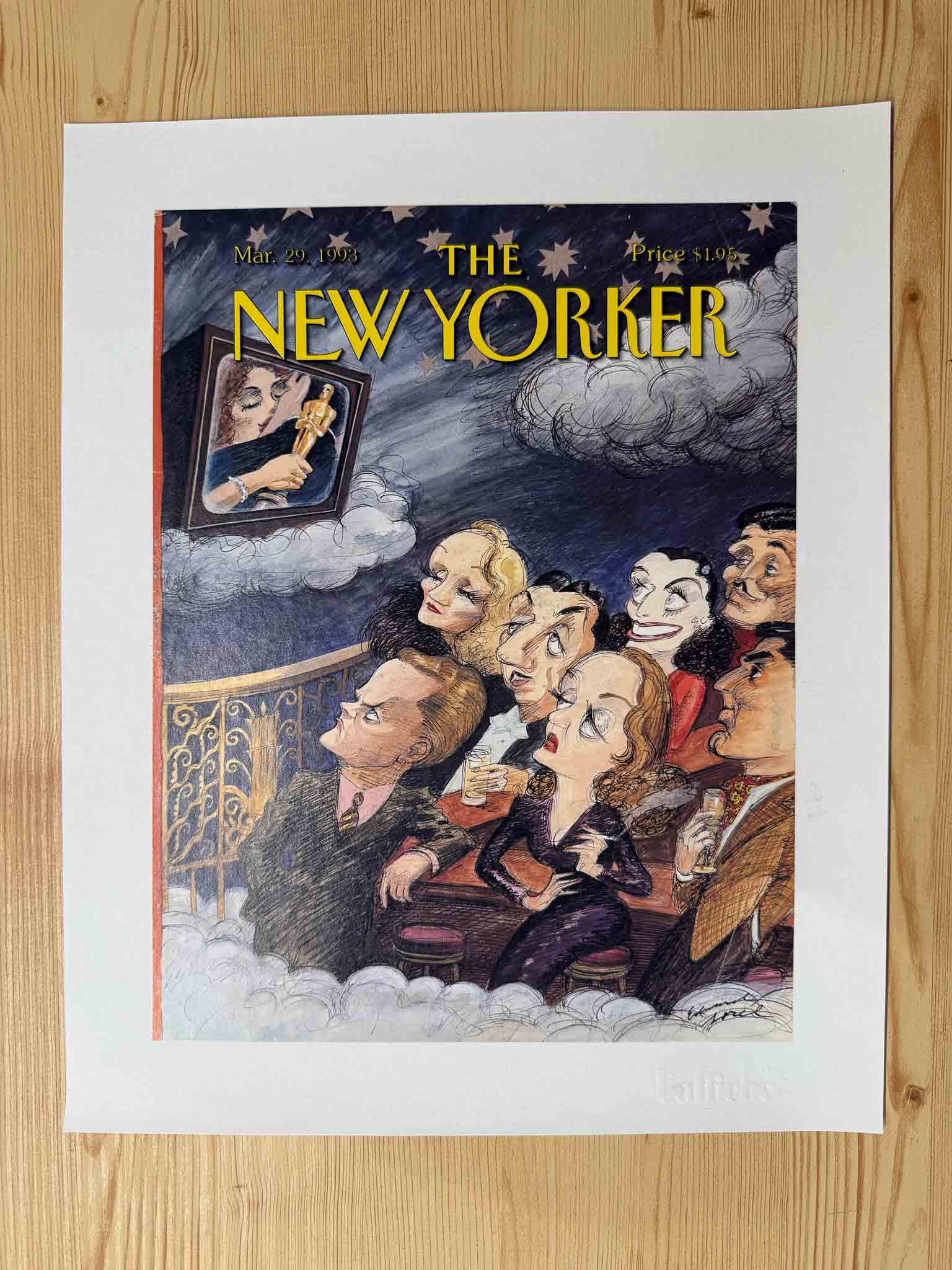 Couverture The New Yorker - Mars 1993 par Edward Sorel