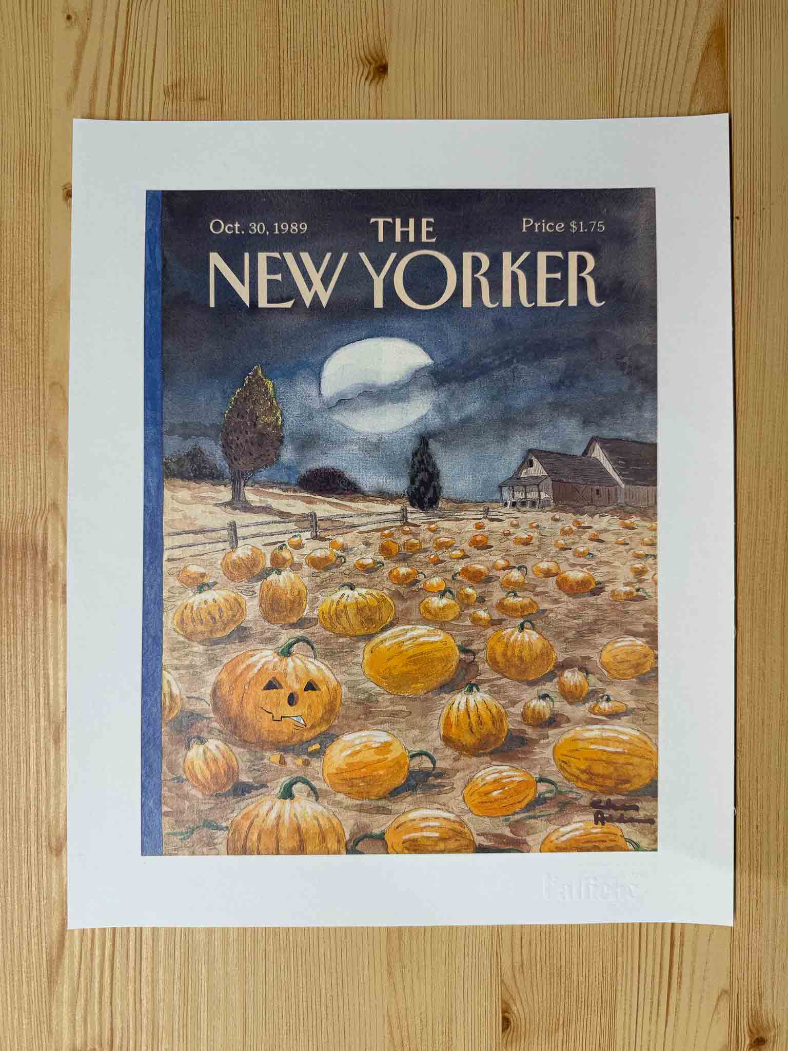 Couverture The New Yorker - 30 octobre 1989 par Chas Addams