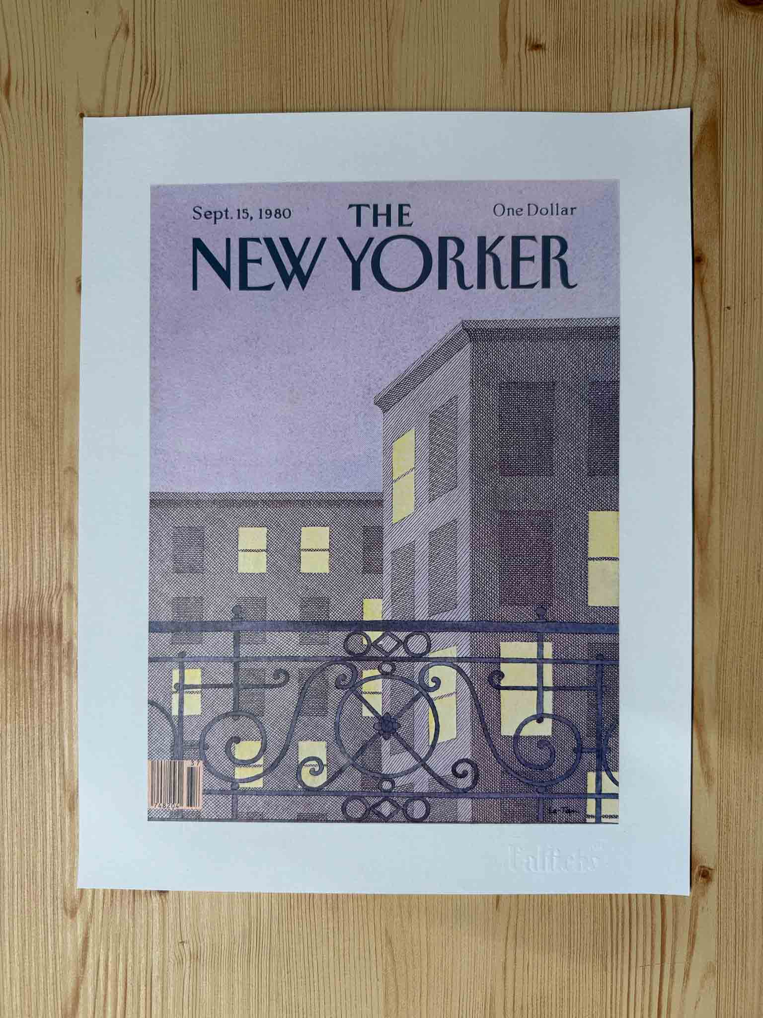 Couverture The New Yorker - 15 septembre 1980 par Le Tam