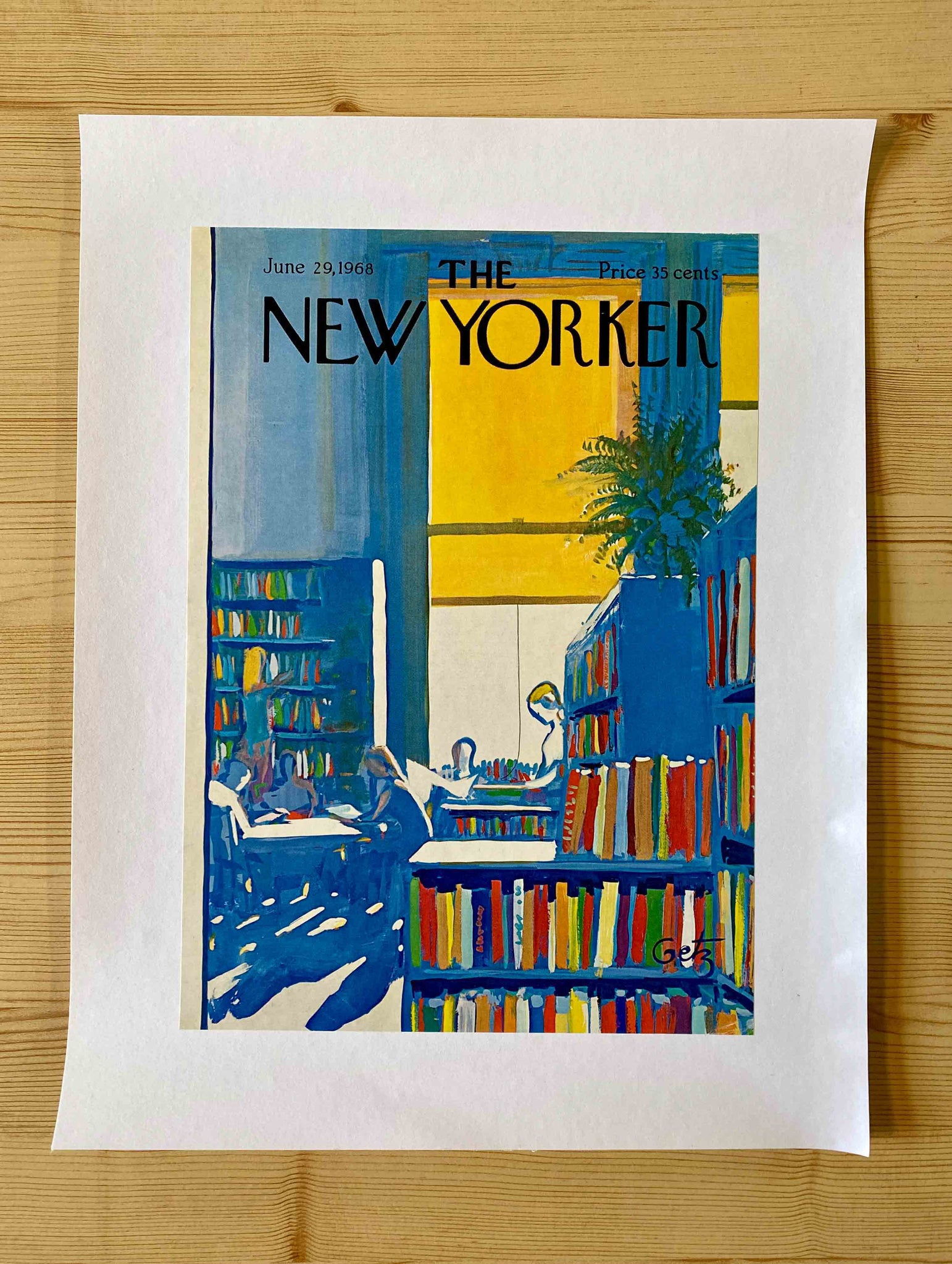 Première de couverture originale The New Yorker du 29 juin 1968