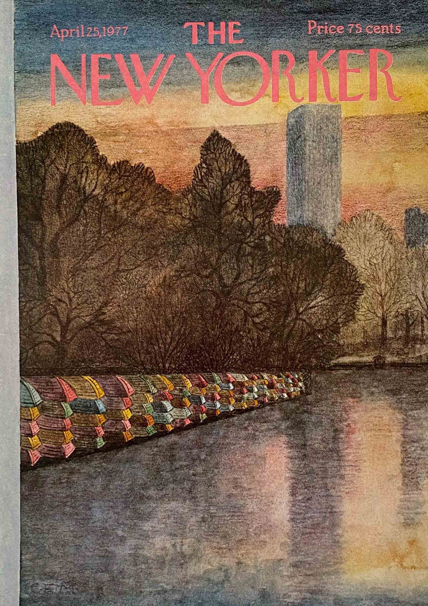 Première de couverture originale The New Yorker du 25 Avril 1977