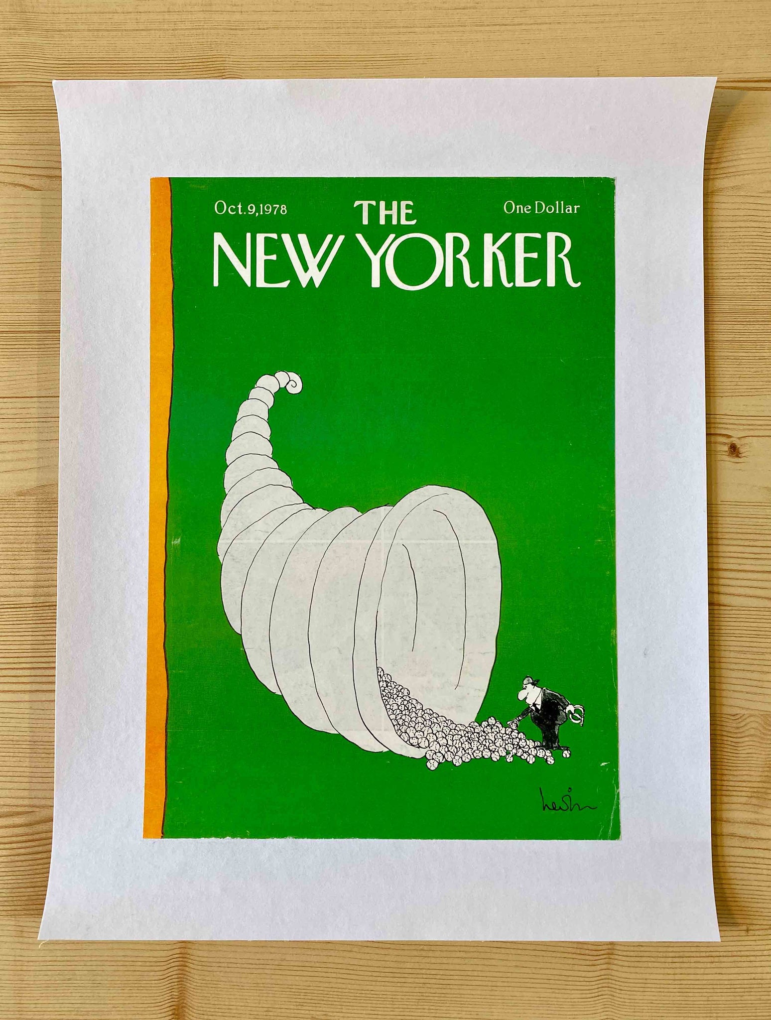 Première de couverture originale The New Yorker du 9 Octobre 1978