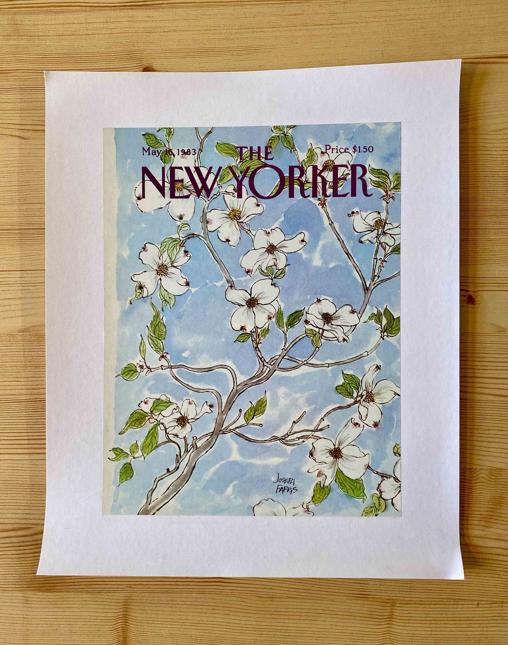 Première de couverture originale The New Yorker du 16 Mai 1983