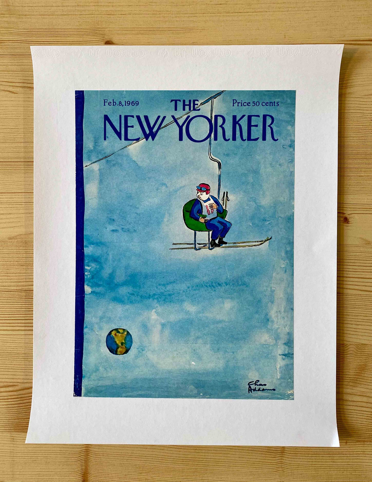 Première de couverture originale The New Yorker du 8 Février 1969