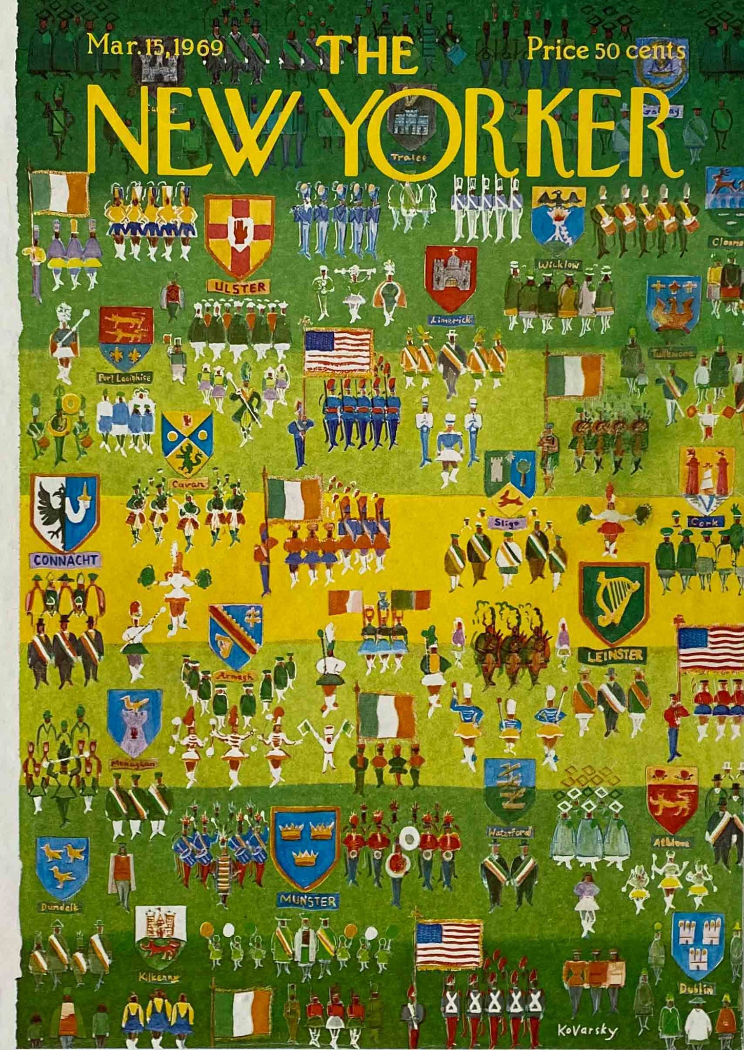 Première de couverture originale The New Yorker du 15 Mars 1969