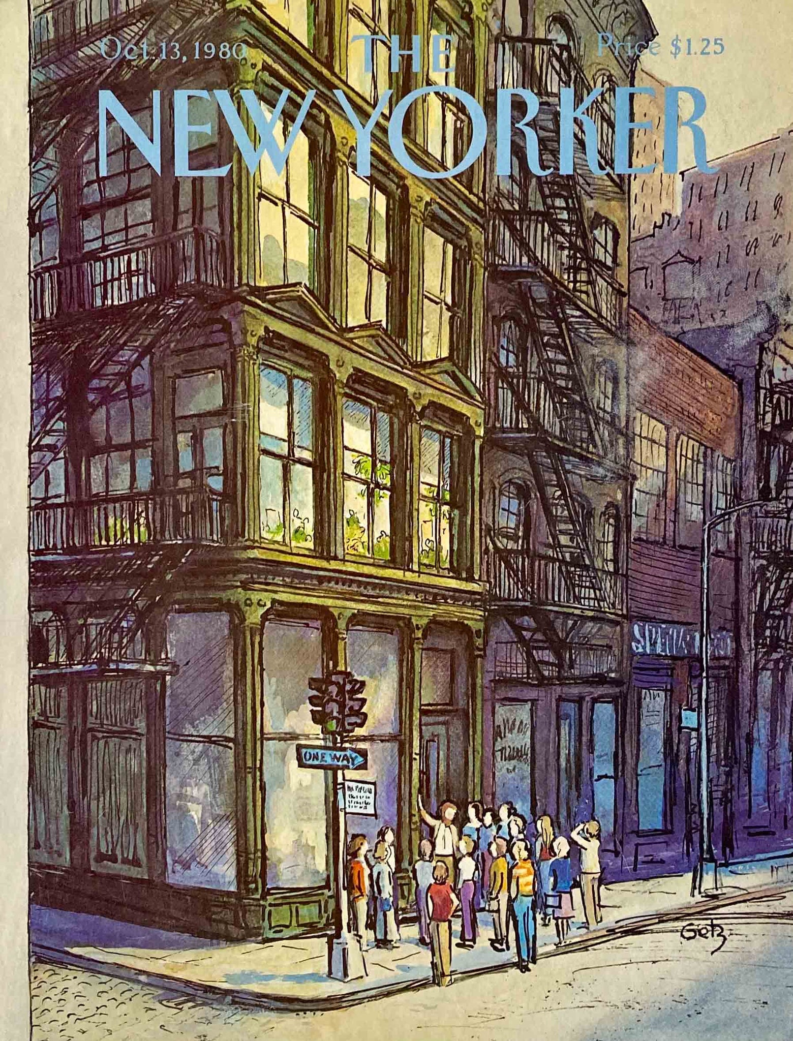 Première de couverture originale The New Yorker du 13 Octobre 1980