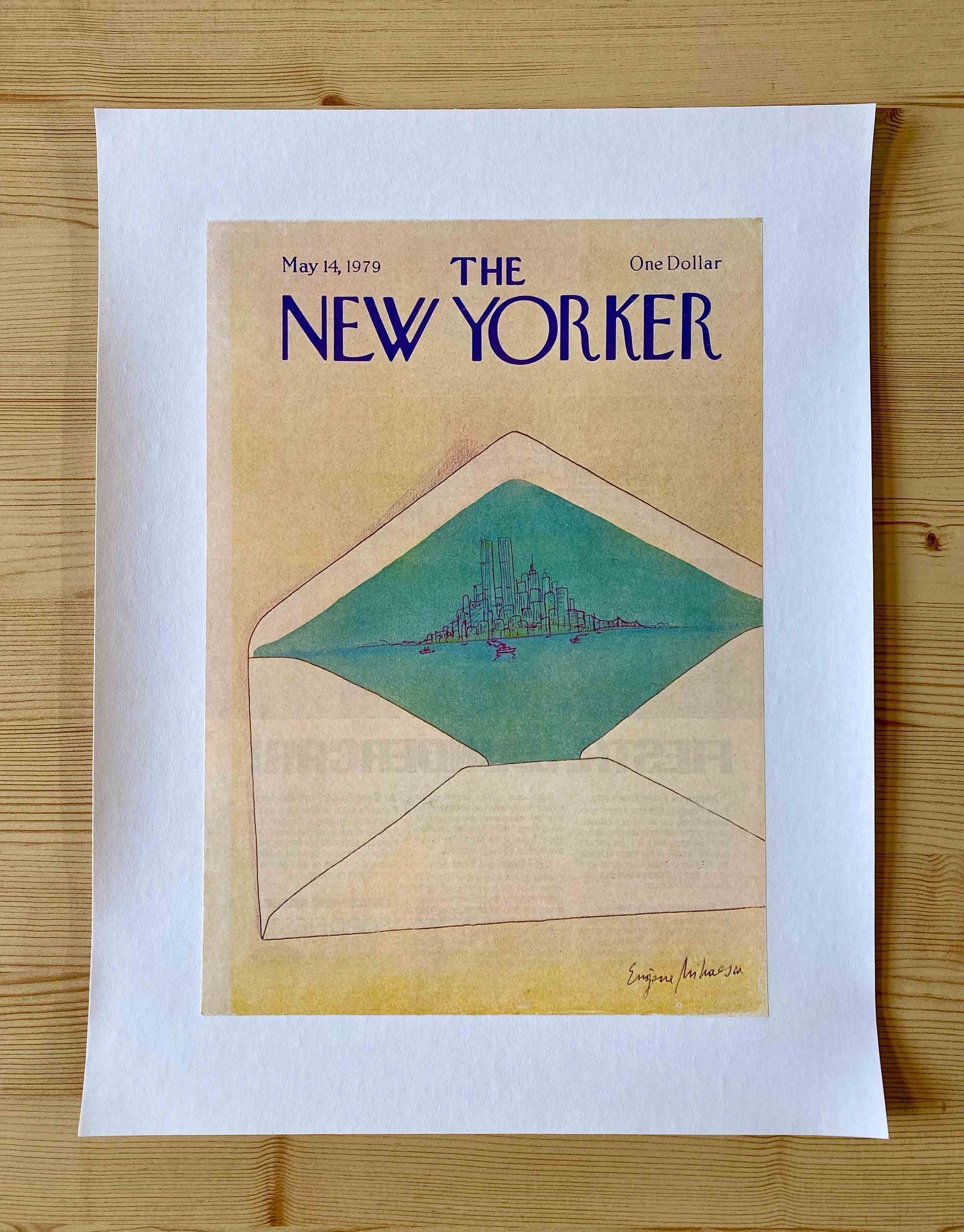 Première de couverture originale The New Yorker du 14 Mai 1979