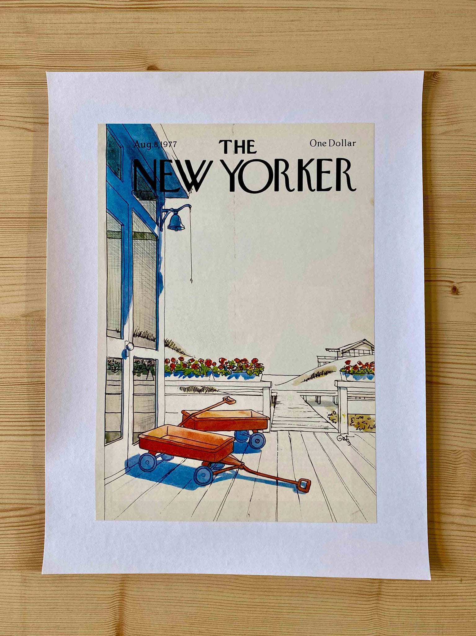 Première de couverture originale The New Yorker du 8 Aout 1977