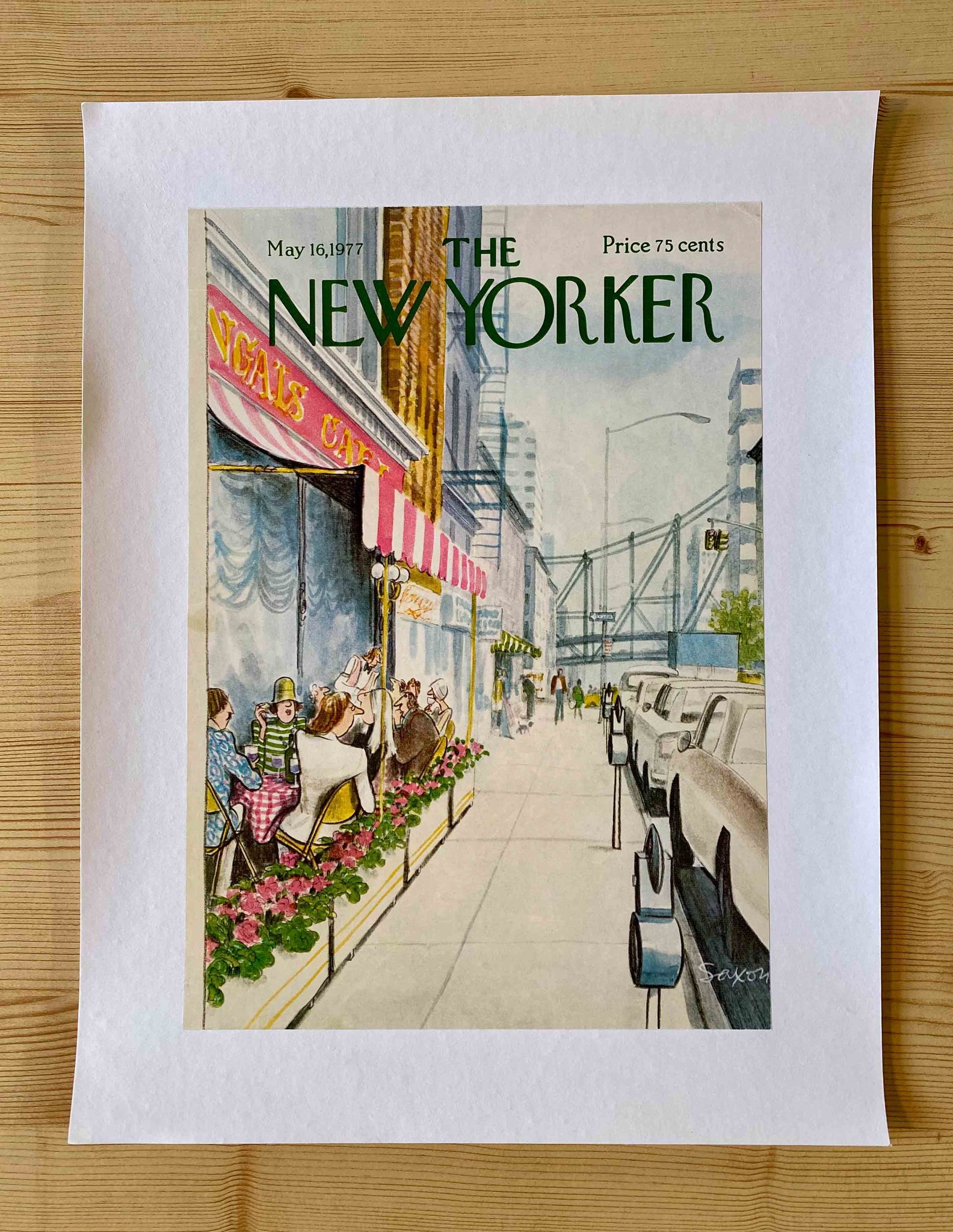 Première de couverture originale The New Yorker du 16 Mai 1977